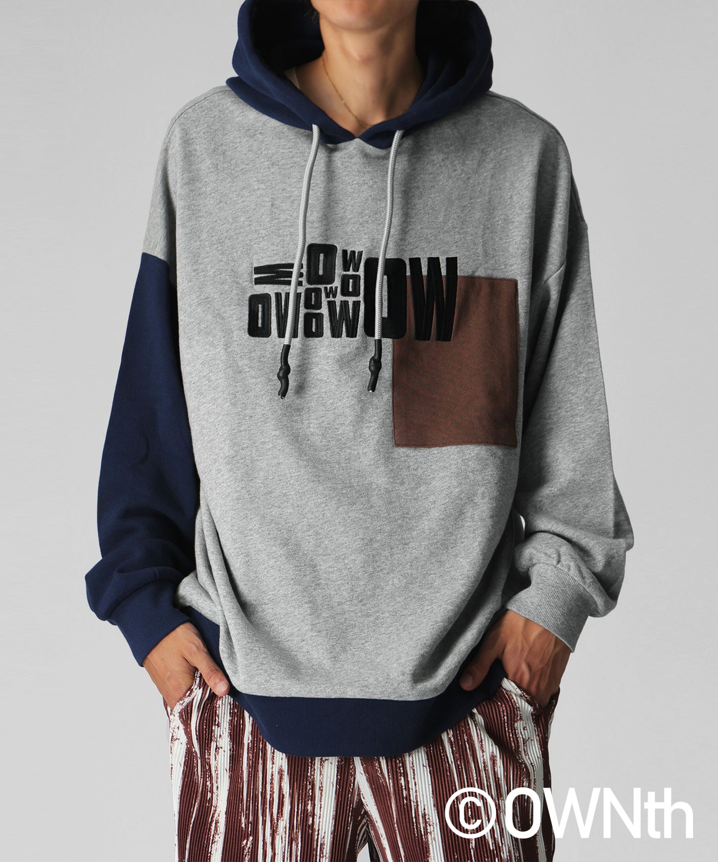 Switching Logo Hoodie Tops Unisex