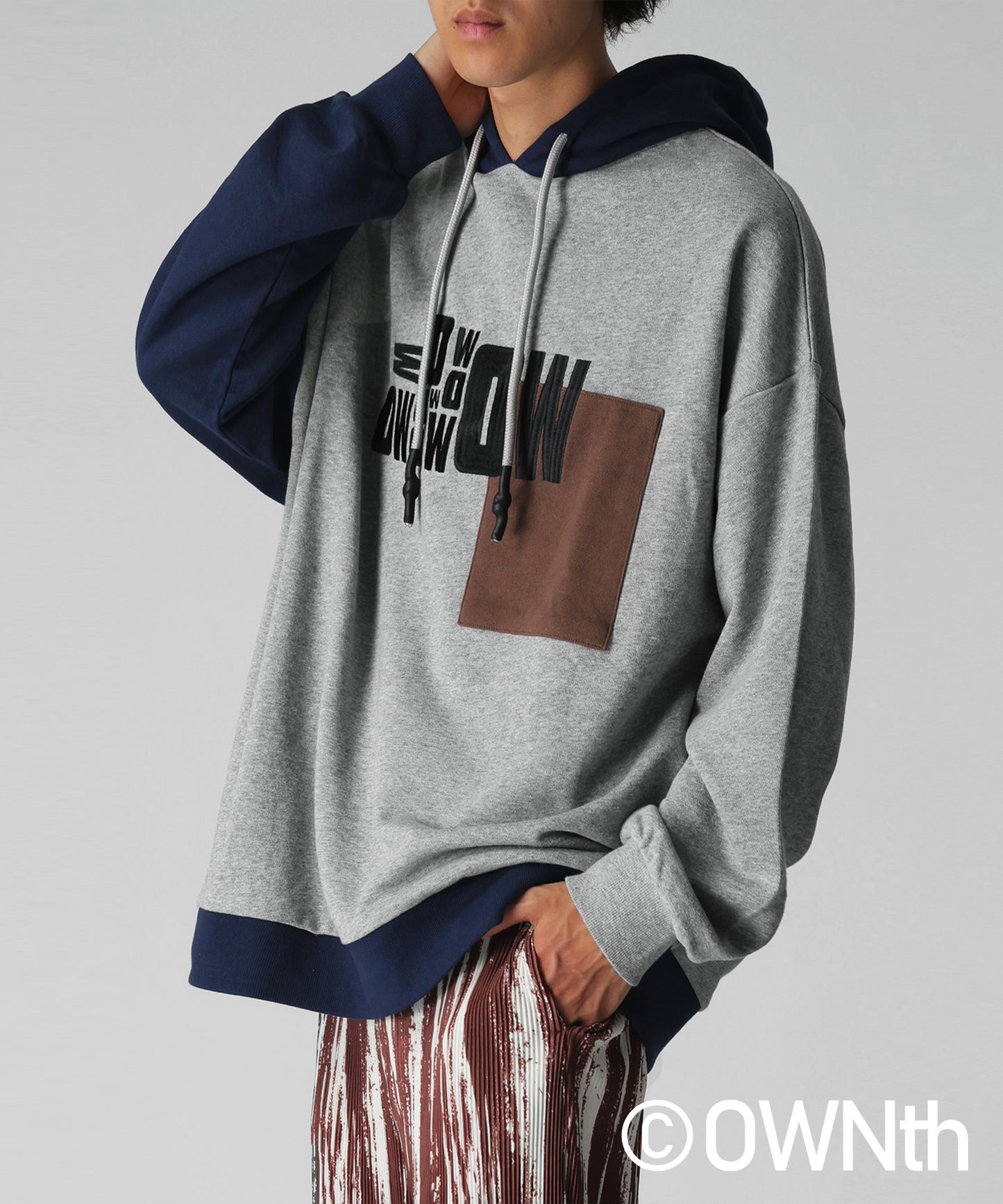 Switching Logo Hoodie Tops Unisex