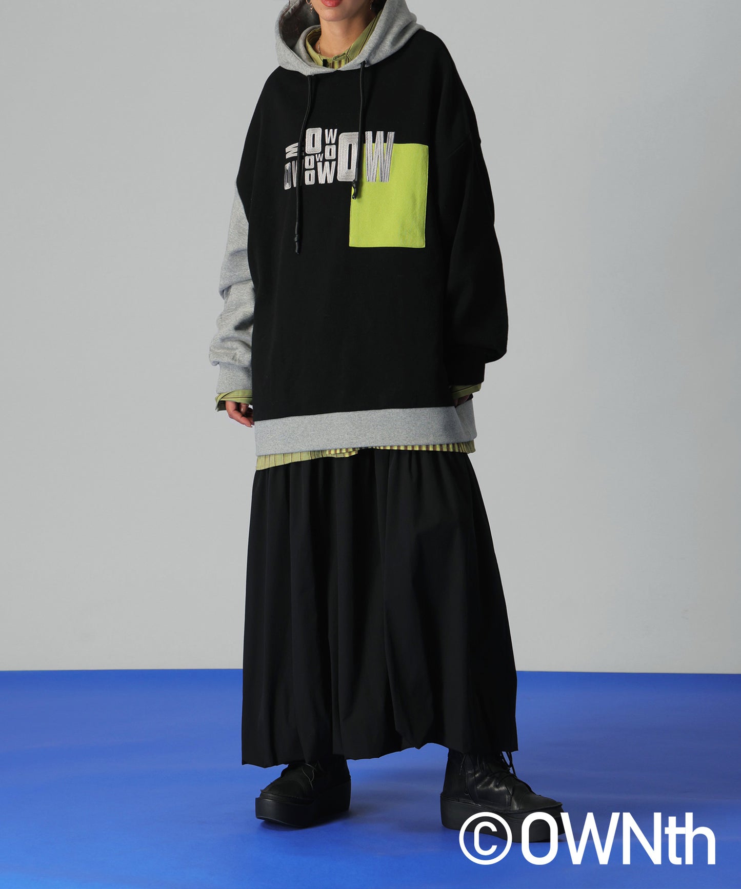 Switching Logo Hoodie Tops Unisex