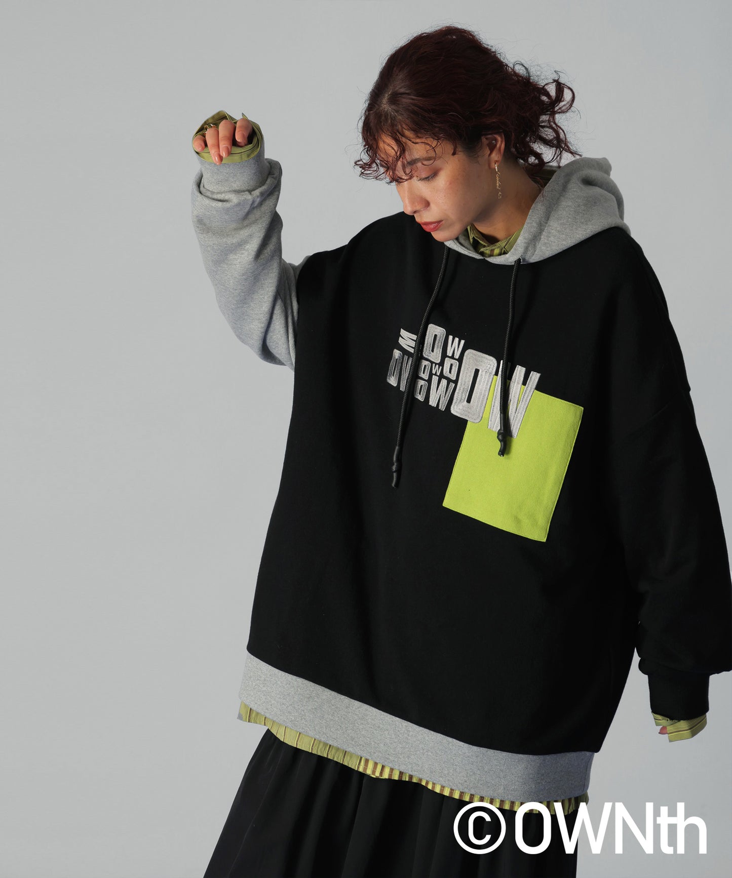 Switching Logo Hoodie Tops Unisex