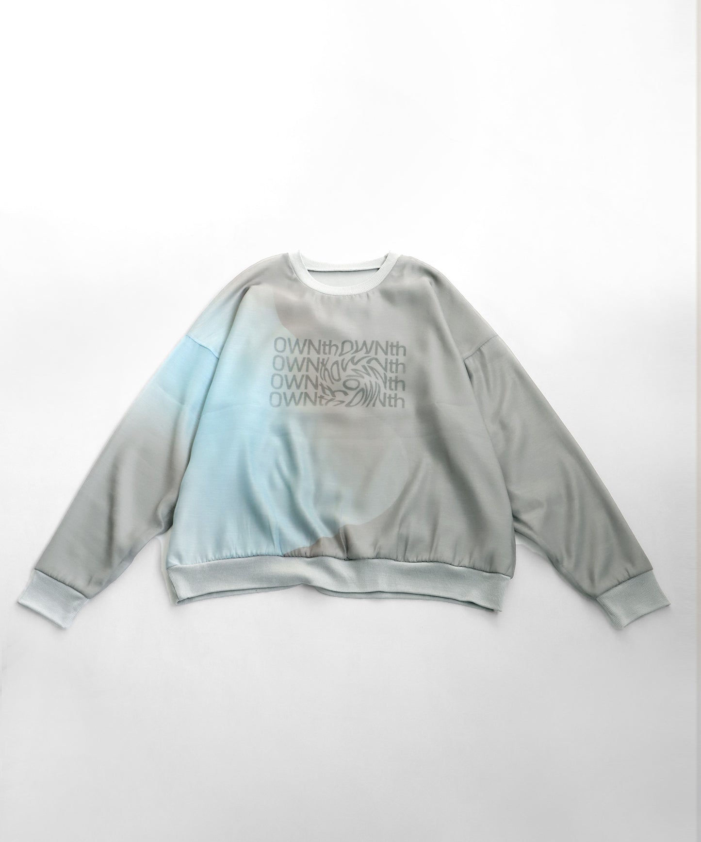 Gradation Sheer Layered Logo Pullover Ladies