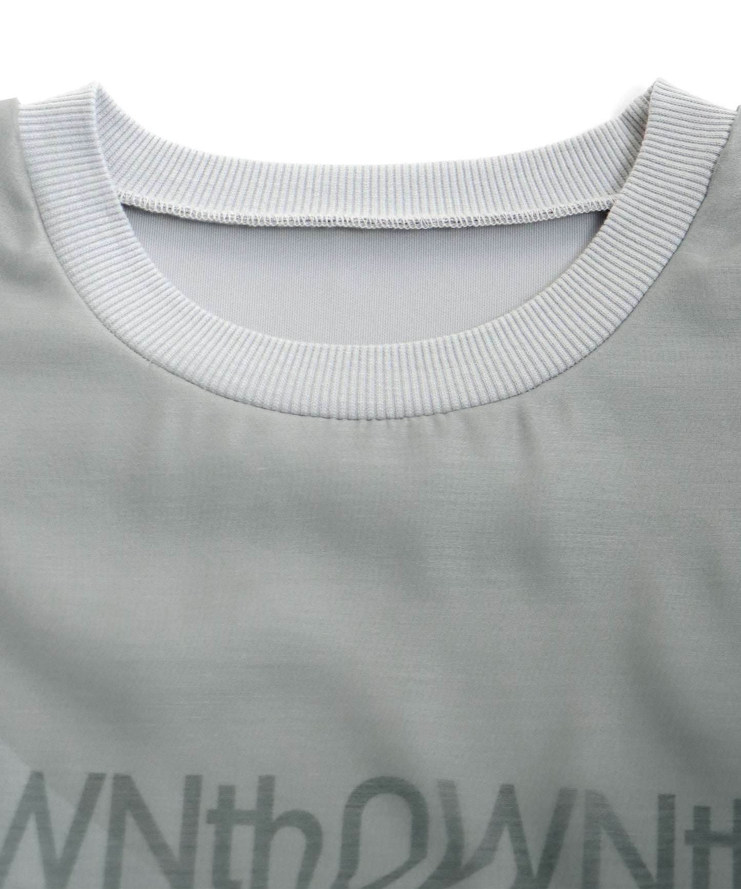 Gradation Sheer Layered Logo Pullover Ladies