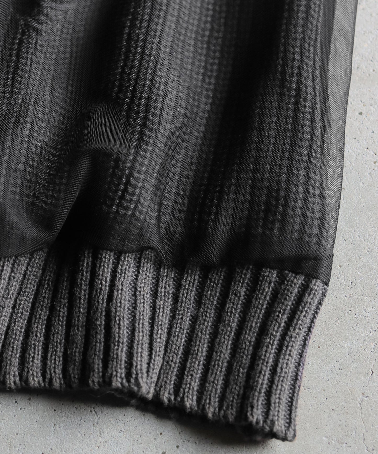 OWNth Tulle Design Distressed Knit Vest Ladies