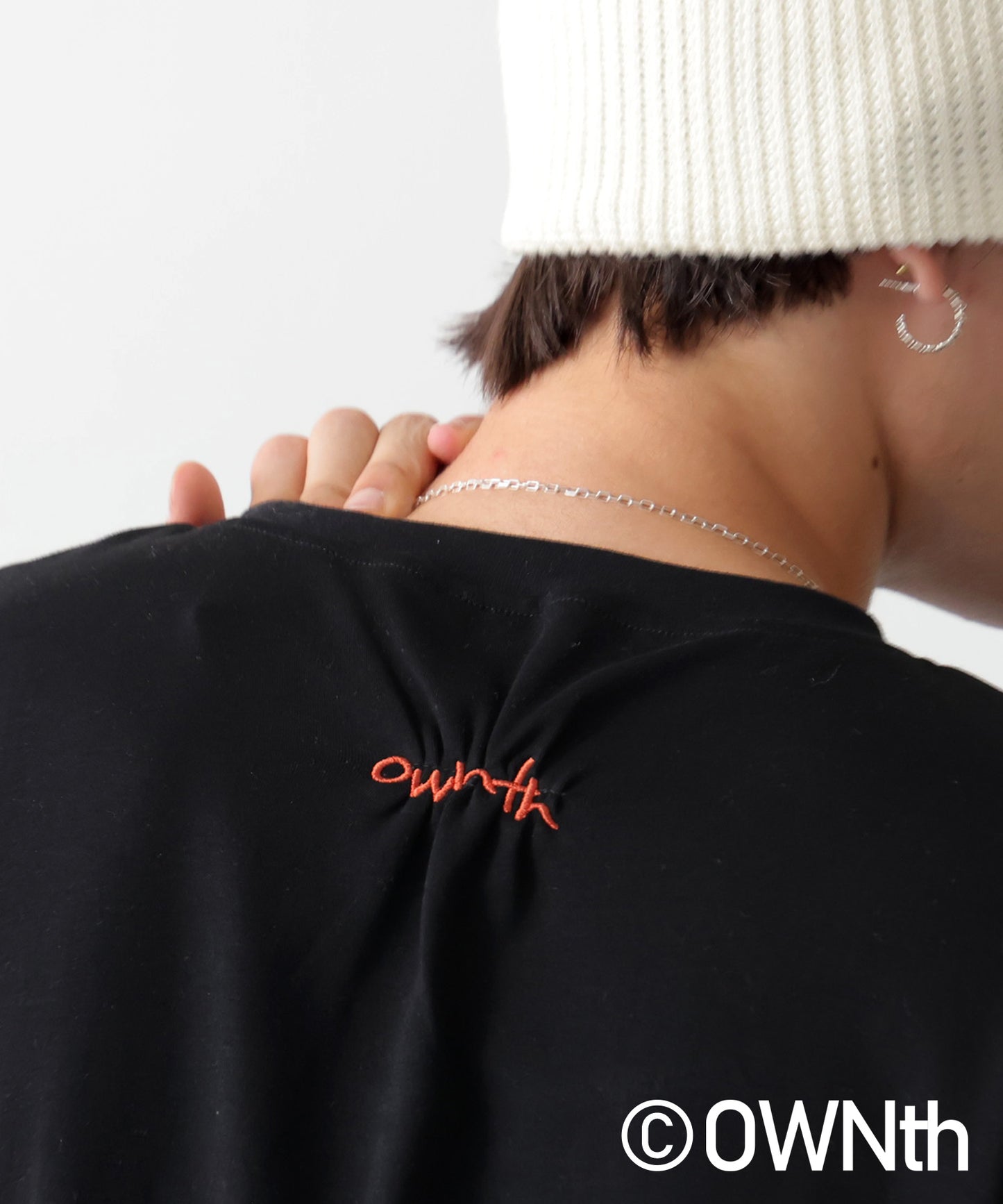 OWNth Ladies Tuck Design Embroidery Logo T-Shirt