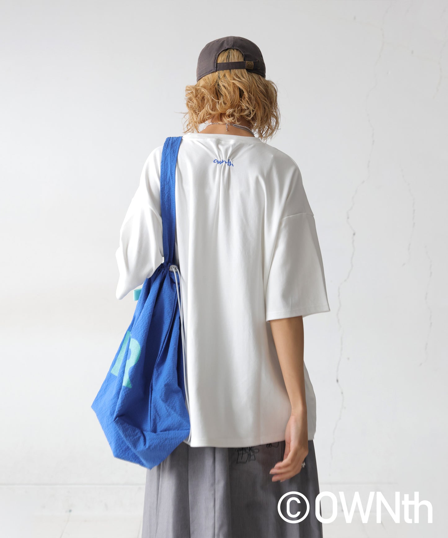 OWNth Ladies Tuck Design Embroidery Logo T-Shirt