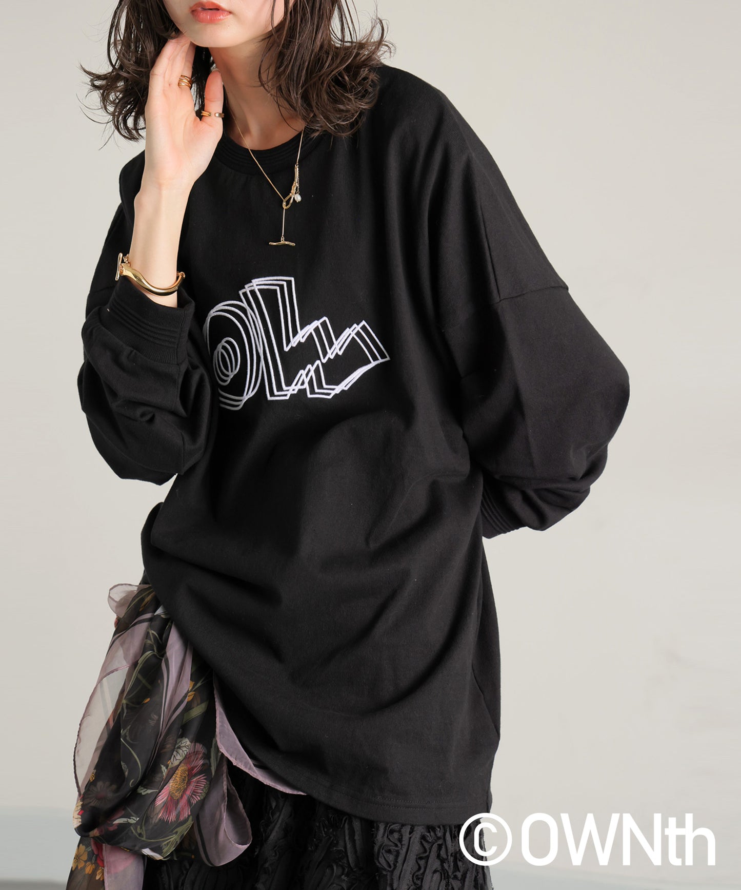 OWNth 25AW Logo Long T-Shirt Unisex