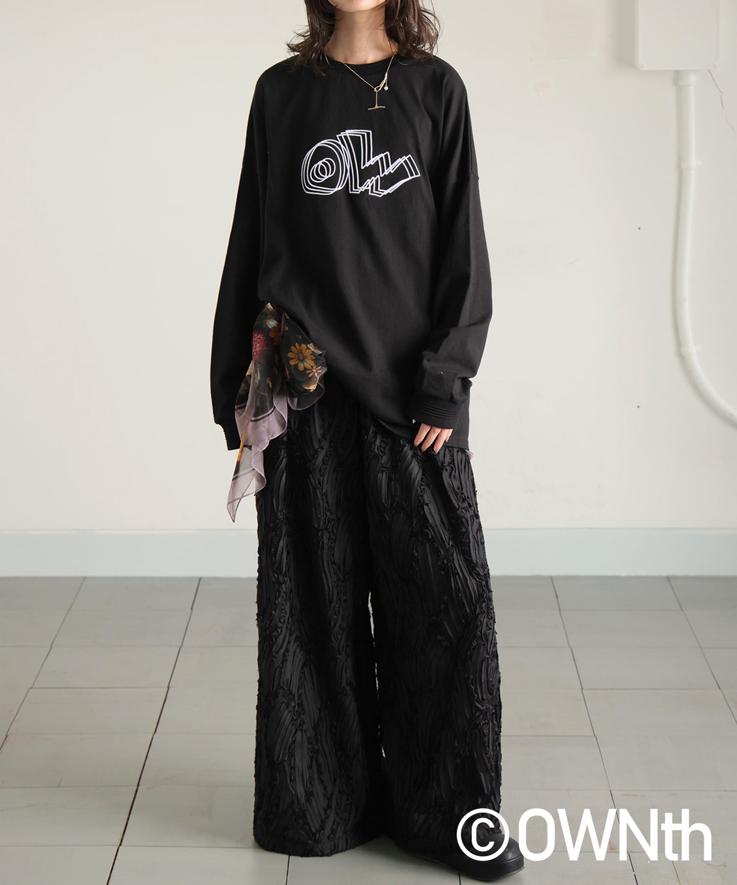 OWNth 25AW Logo Long T-Shirt Unisex