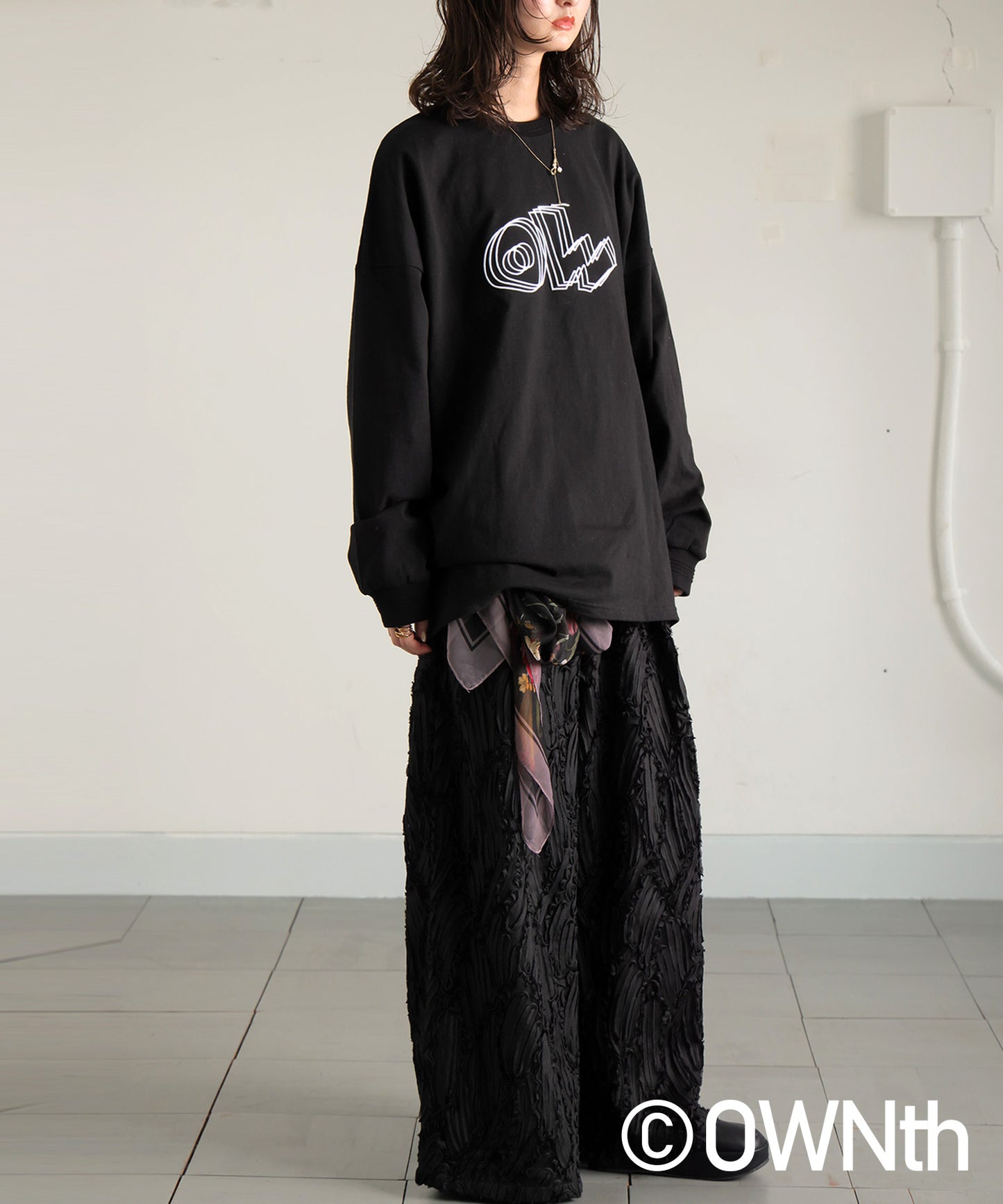 OWNth 25AW Logo Long T-Shirt Unisex