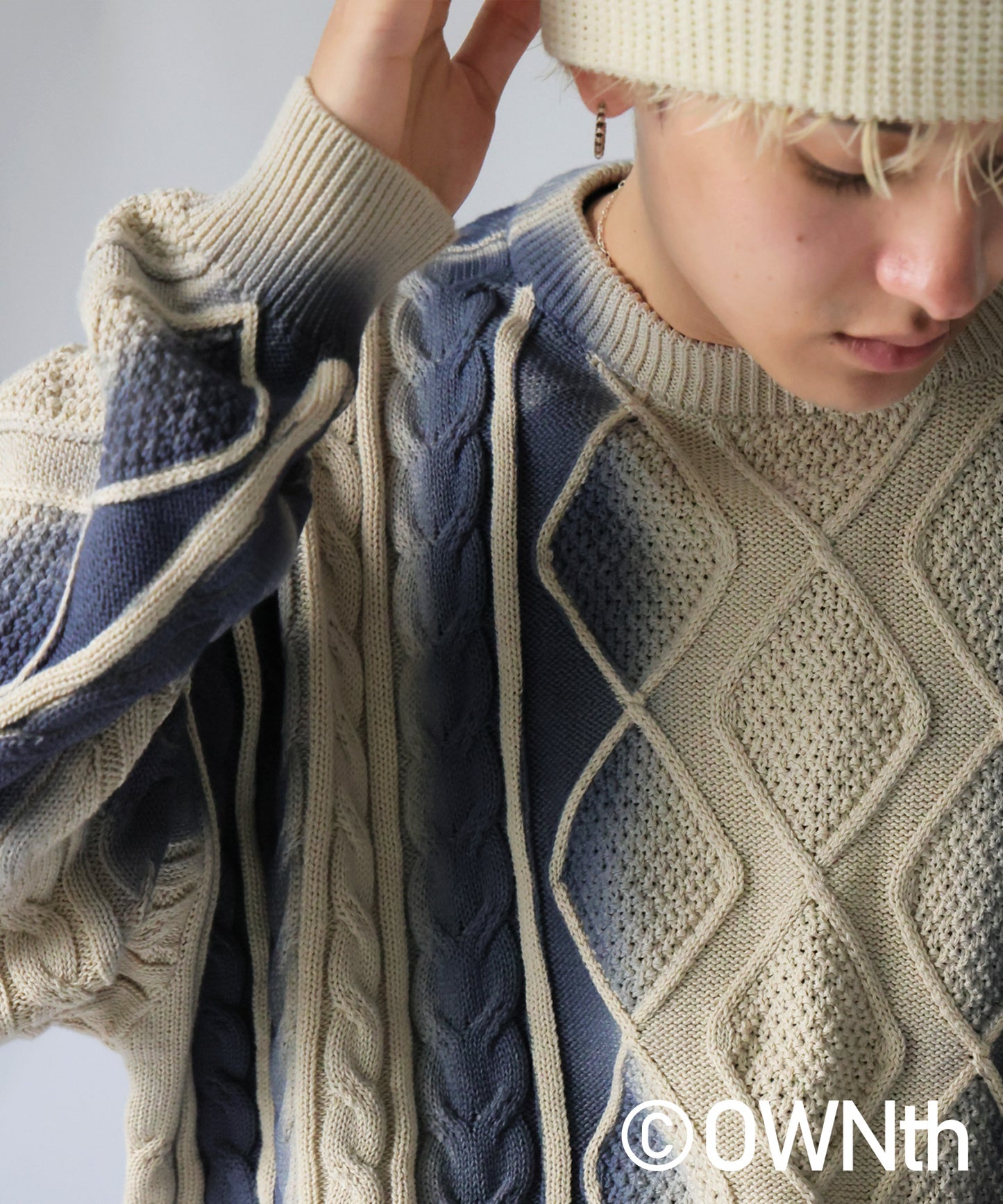 OWNth Color-Coordinated Spray Knit Men's