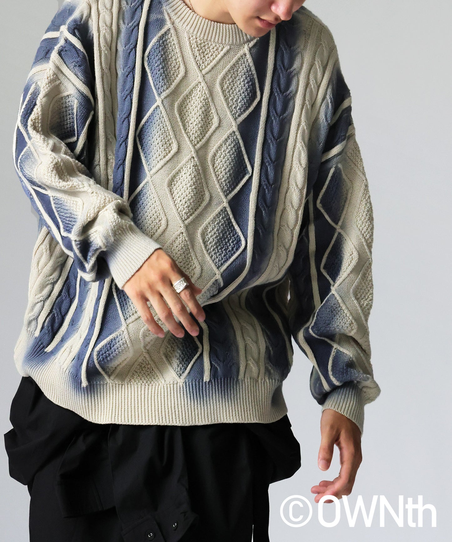 OWNth Color-Coordinated Spray Knit Men's