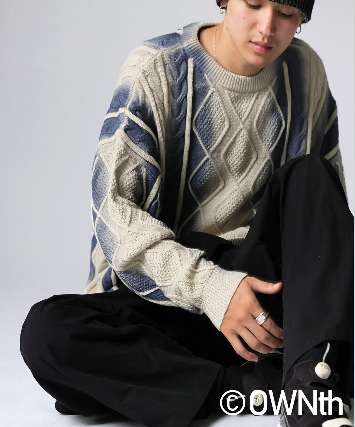 OWNth Color-Coordinated Spray Knit Men's