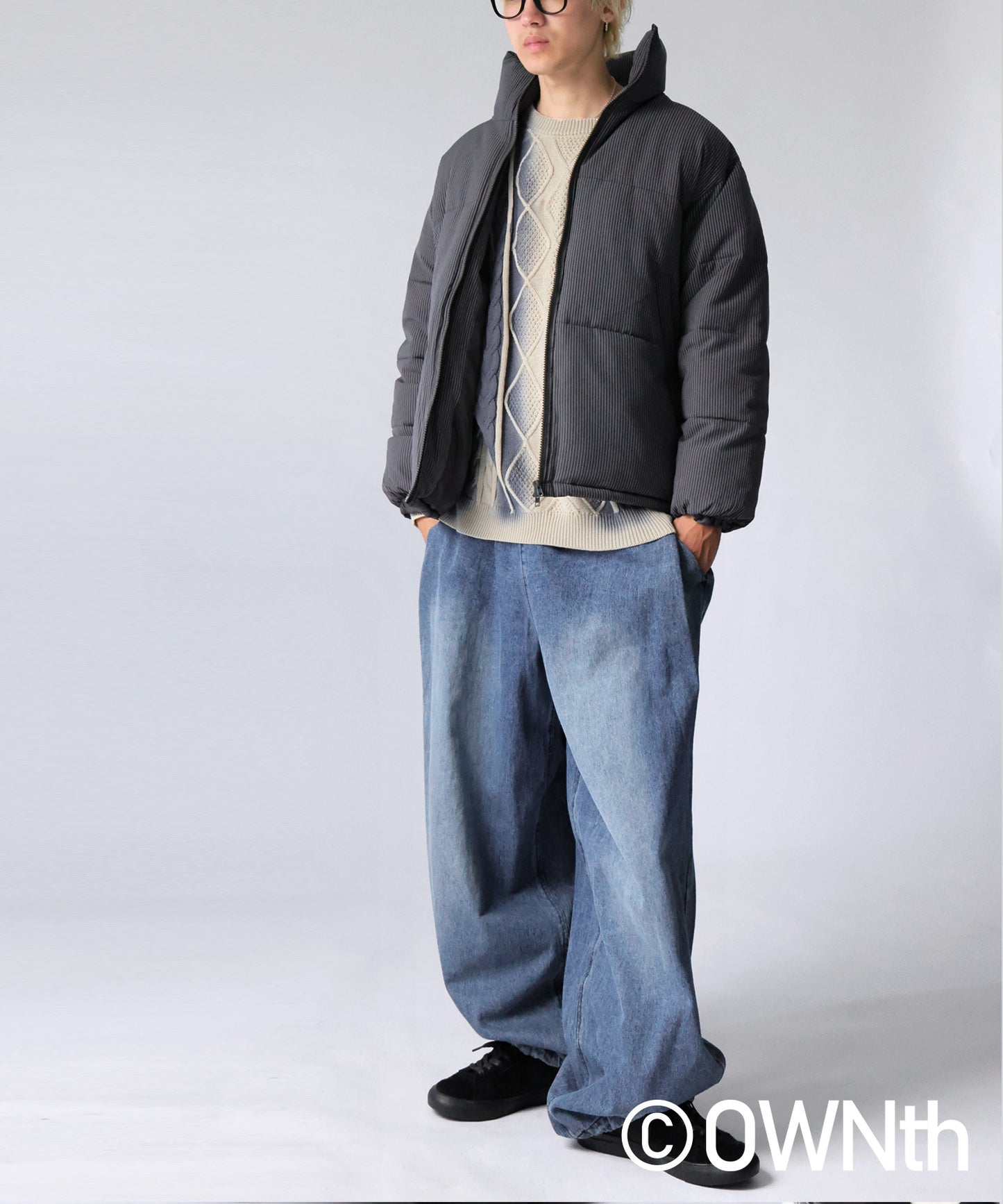 OWNth Color-Coordinated Spray Knit Men's