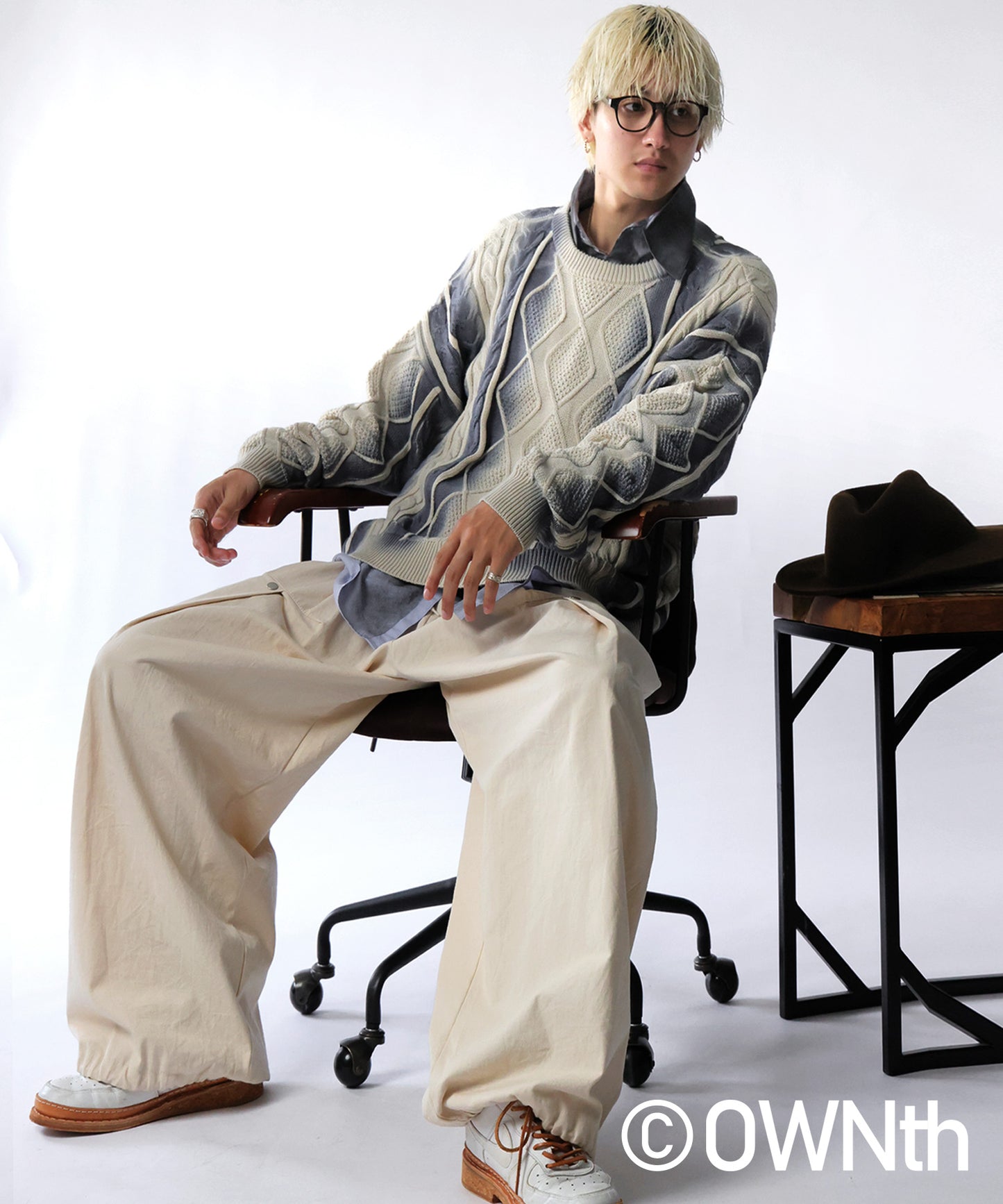 OWNth Color-Coordinated Spray Knit Men's