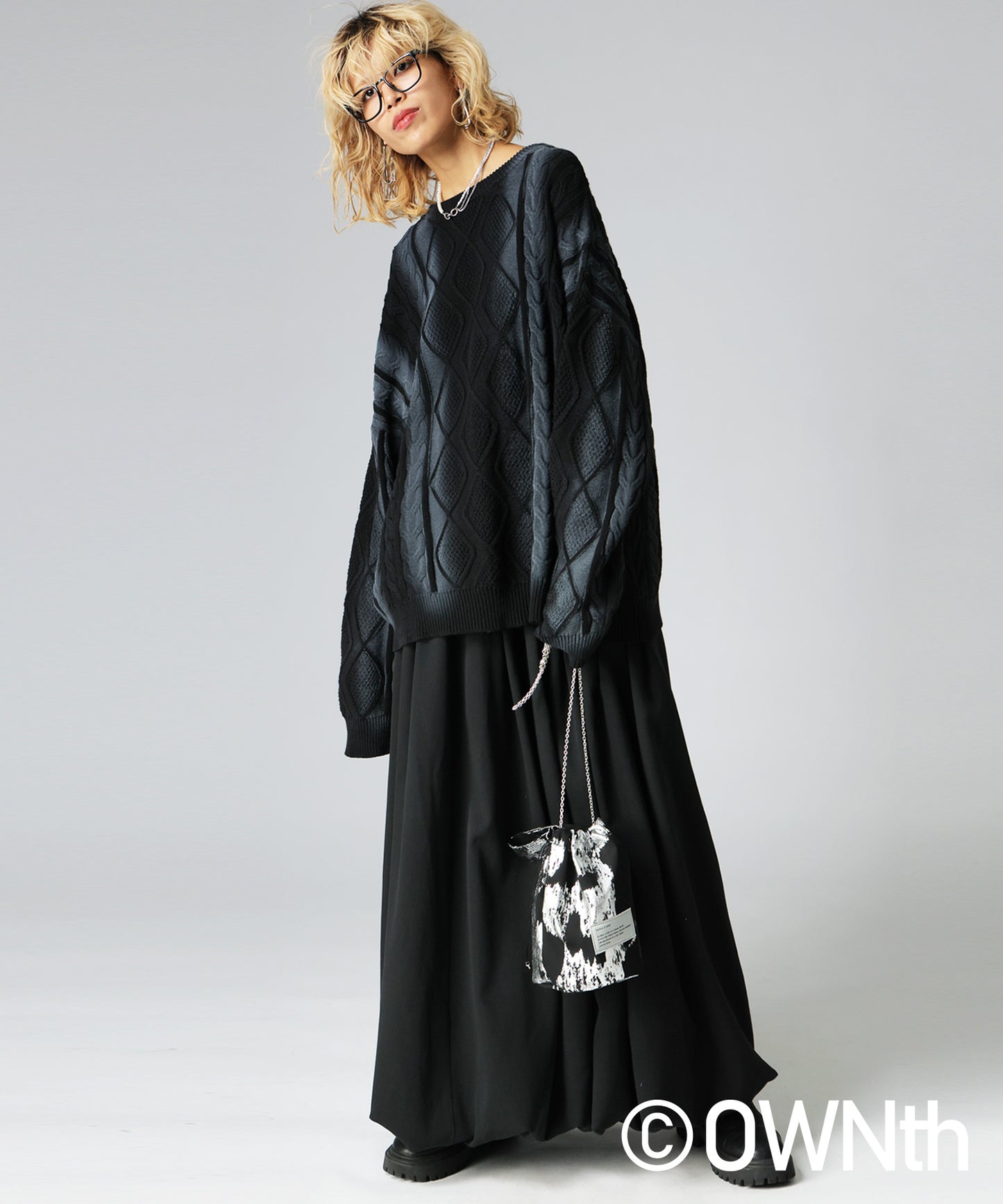 OWNth Color-Coordinated Spray Knit Ladies