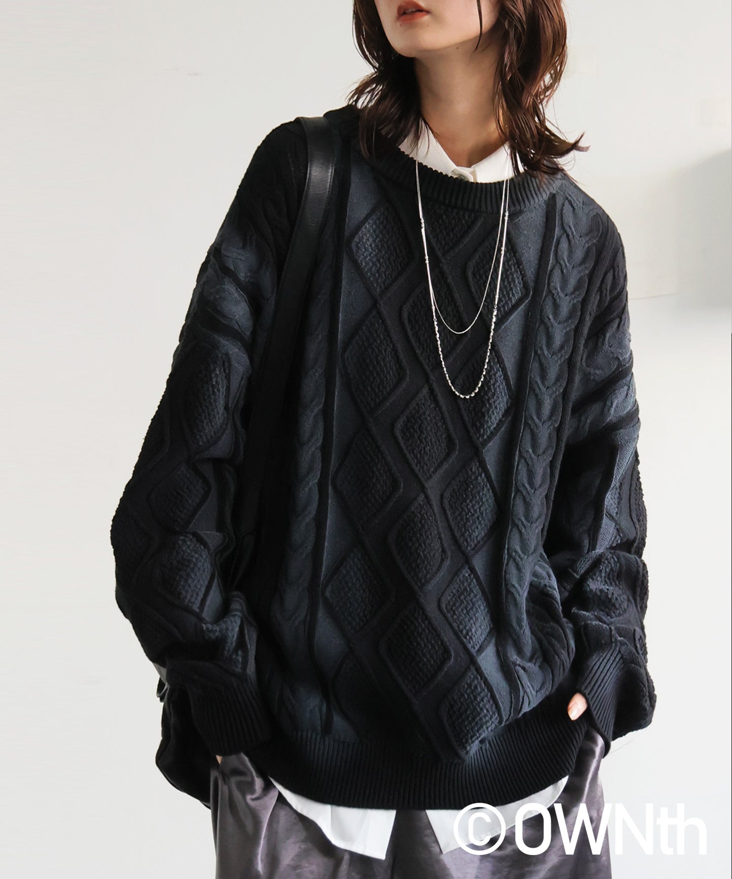 OWNth Color-Coordinated Spray Knit Ladies