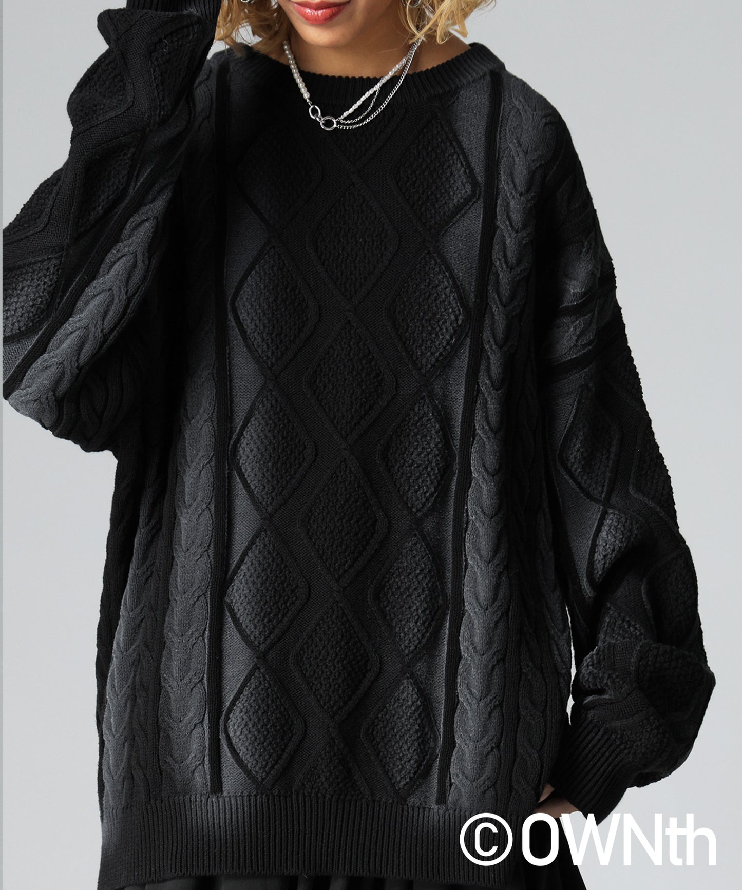 OWNth Color-Coordinated Spray Knit Ladies