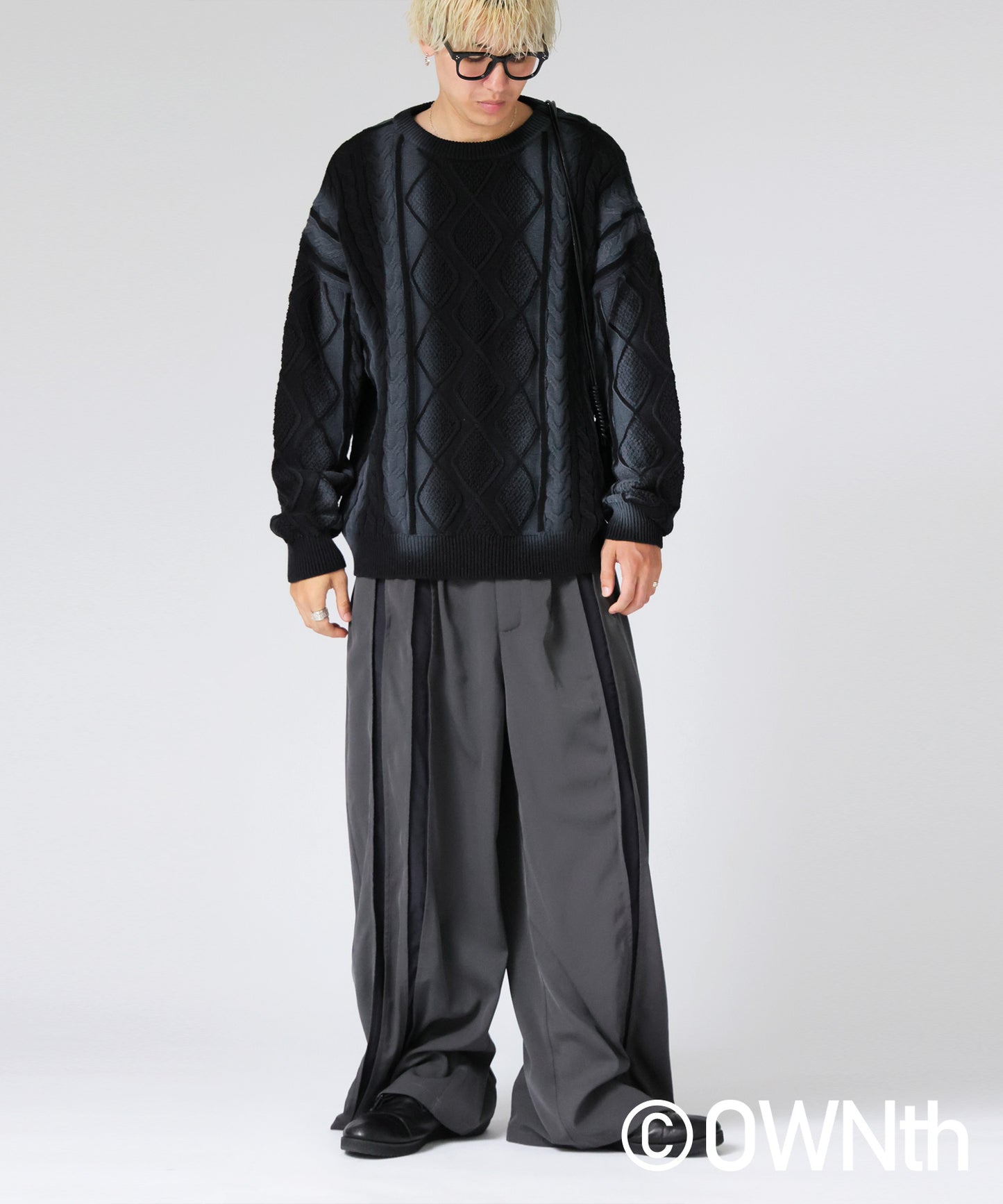 OWNth Color-Coordinated Spray Knit Men's