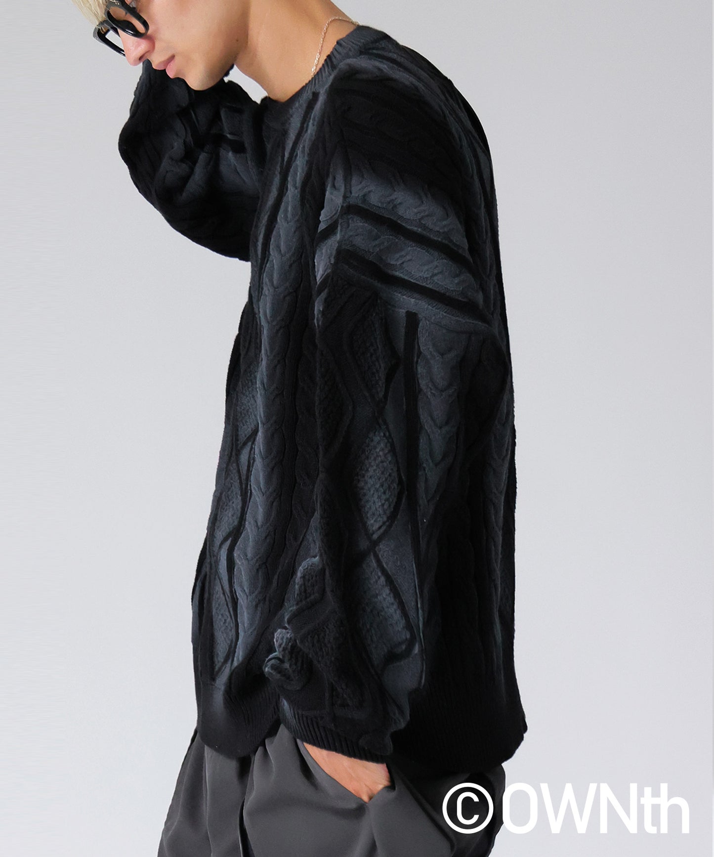 OWNth Color-Coordinated Spray Knit Men's