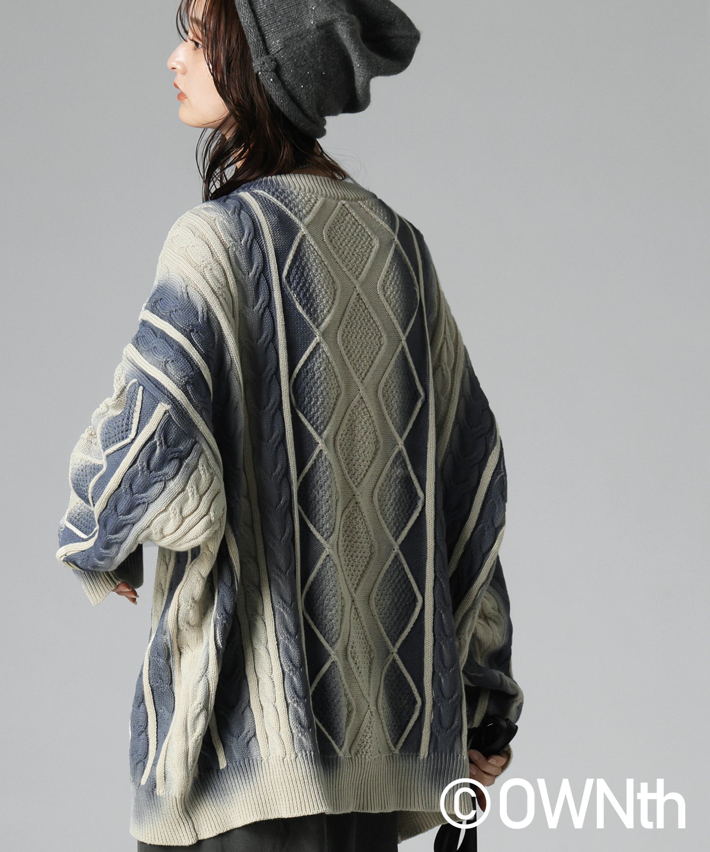 OWNth Color-Coordinated Spray Knit Ladies