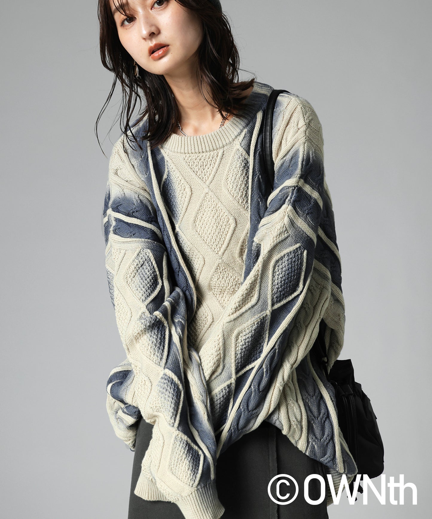 OWNth Color-Coordinated Spray Knit Ladies