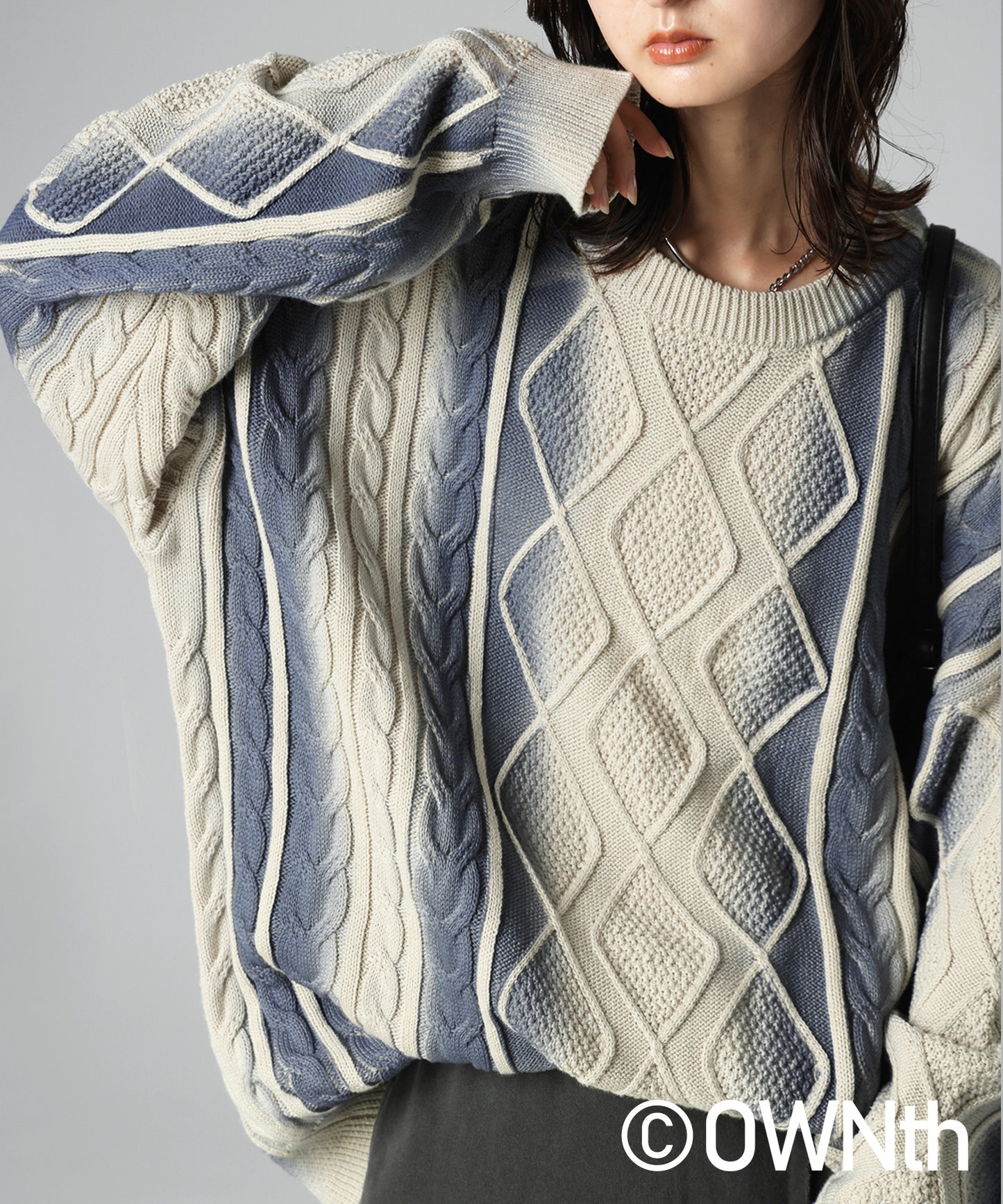 OWNth Color-Coordinated Spray Knit Ladies