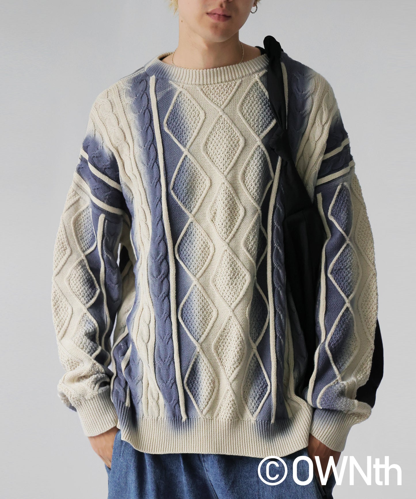 OWNth Color-Coordinated Spray Knit Men's