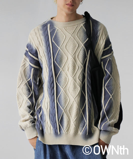 OWNth Color-Coordinated Spray Knit Men's