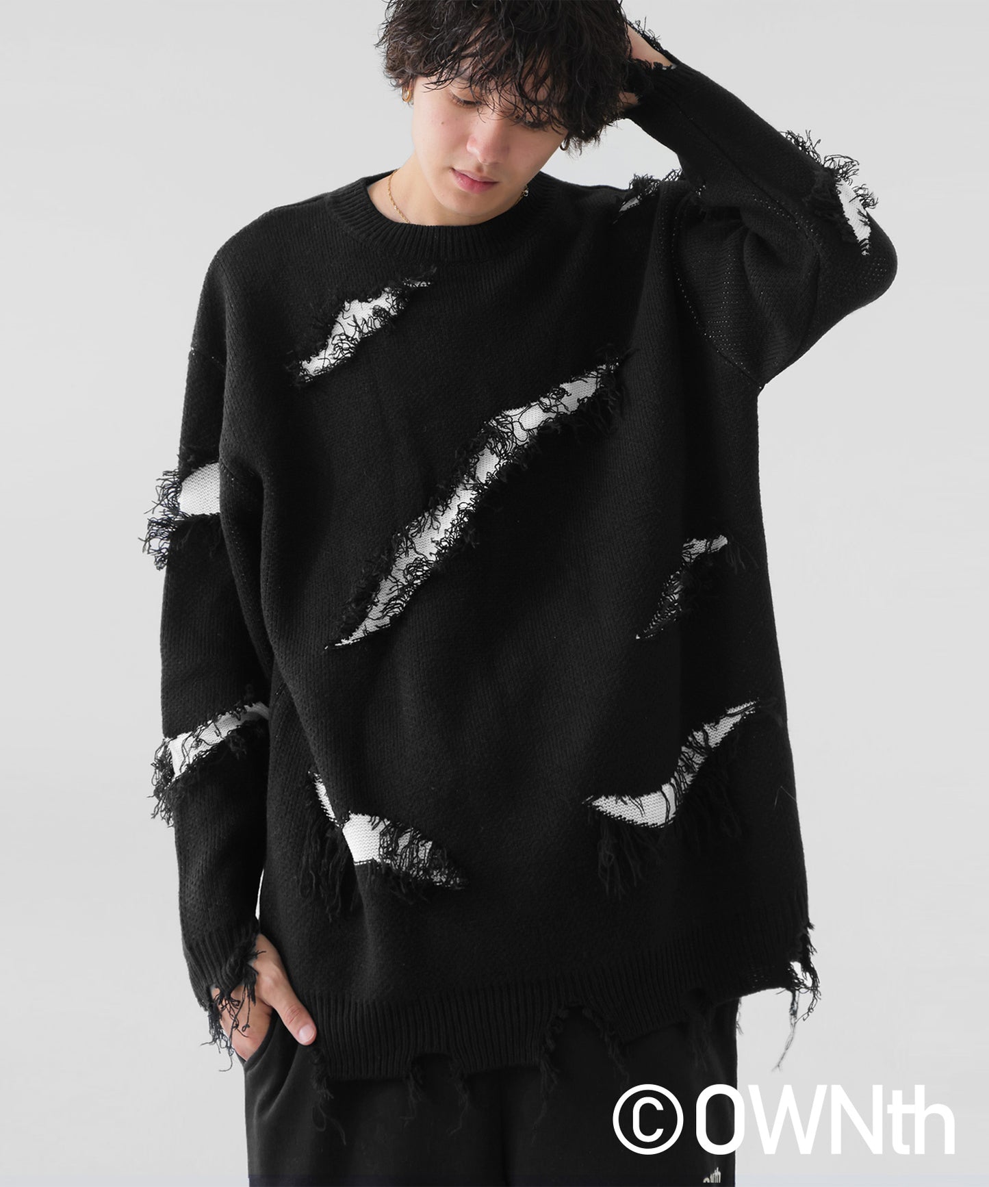 Damage Design Knit Tops Unisex