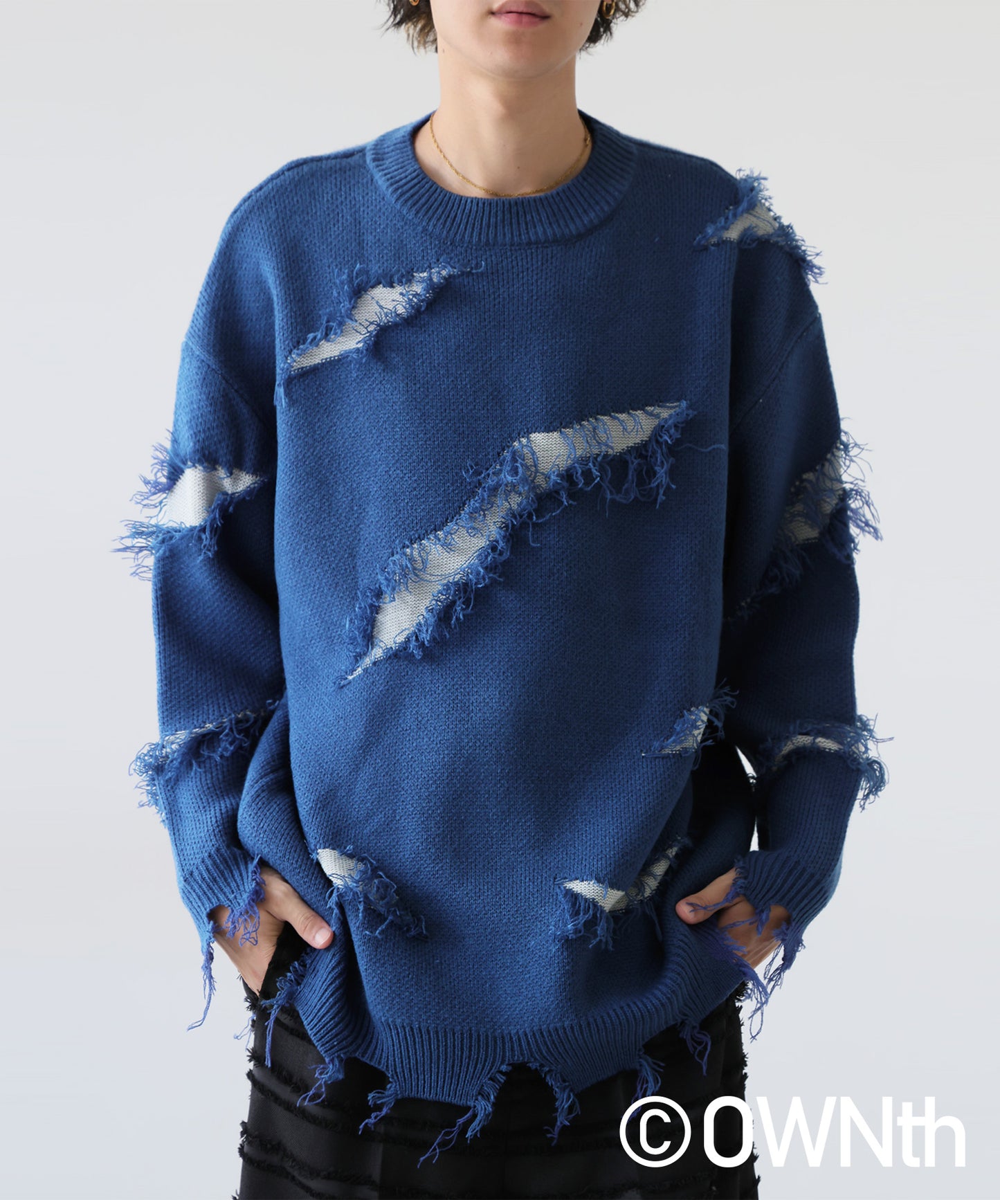 Damage Design Knit Tops Unisex