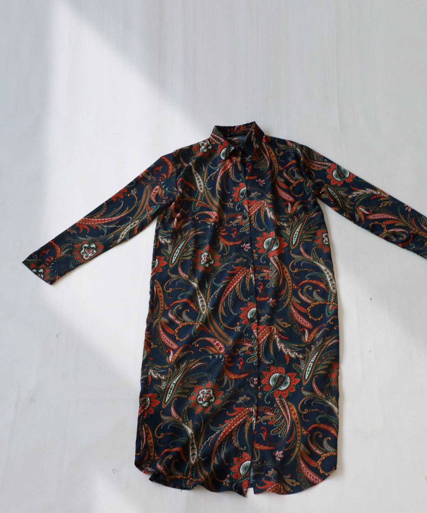 Paisley pattern shirt dress Ladies