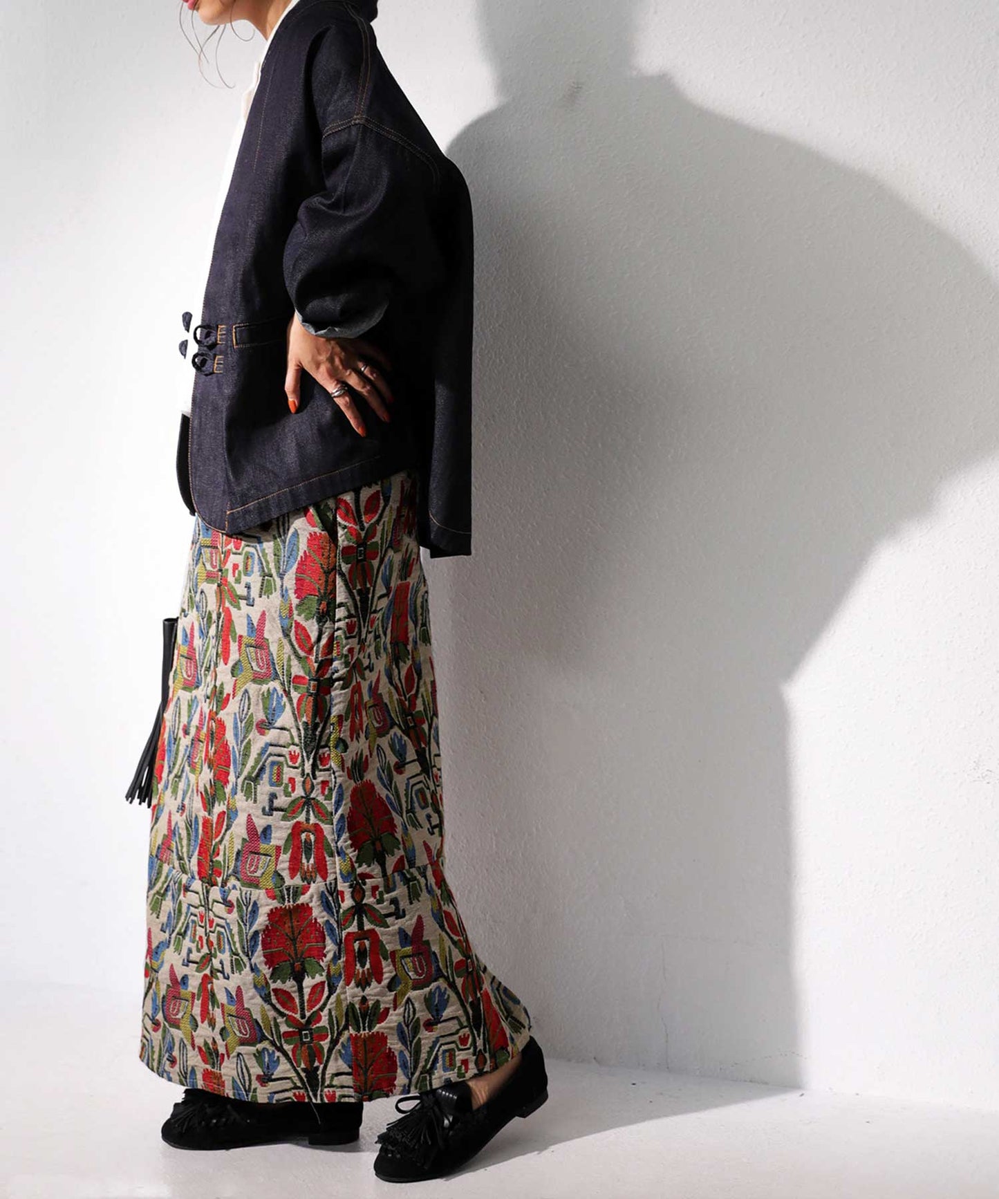 Gobran weaving floral skirt Ladies