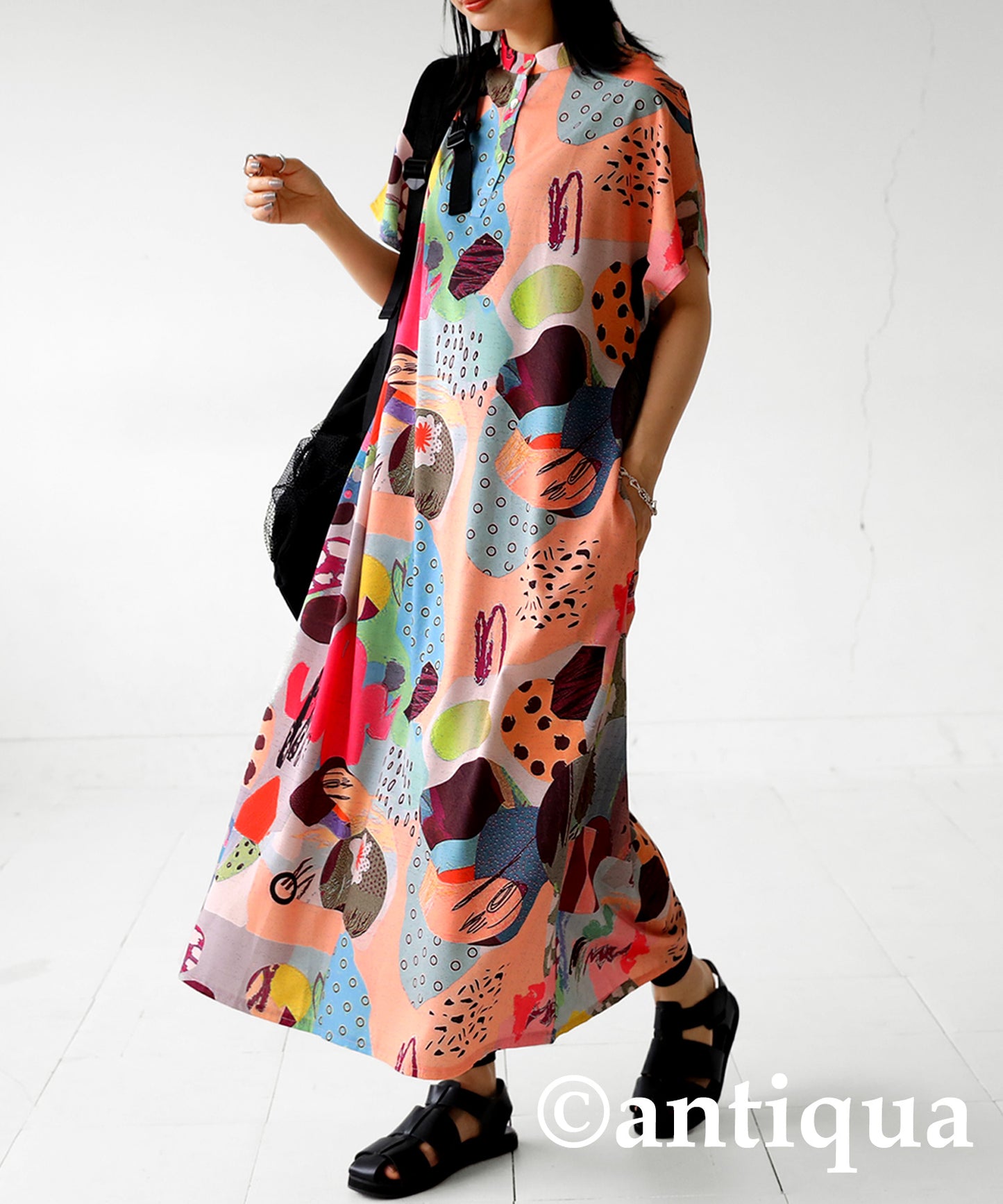 Art Pattern Print Ladies Casual dress