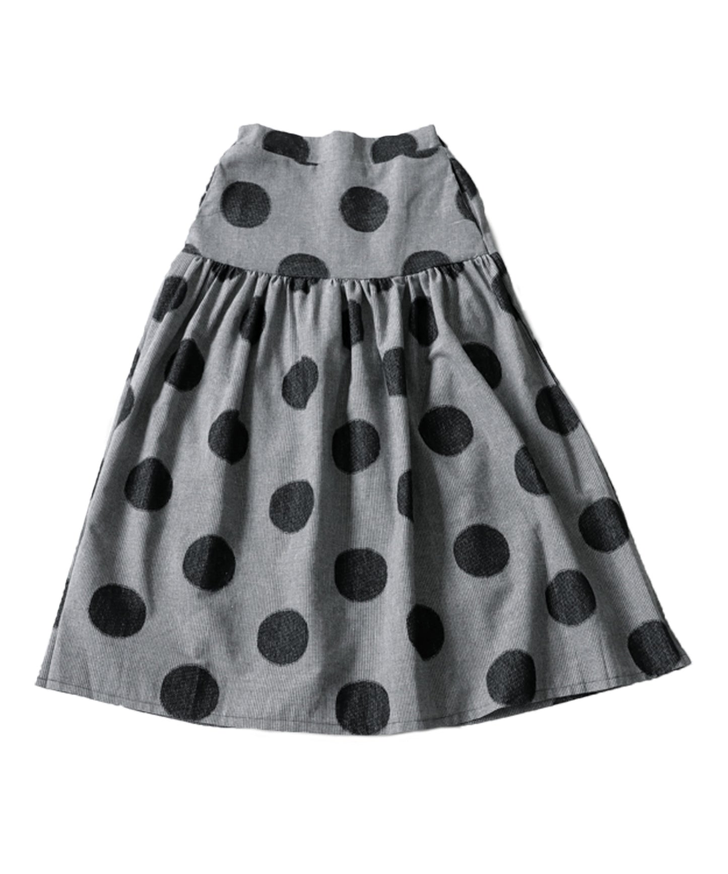 Dot pattern flare skirt Ladies