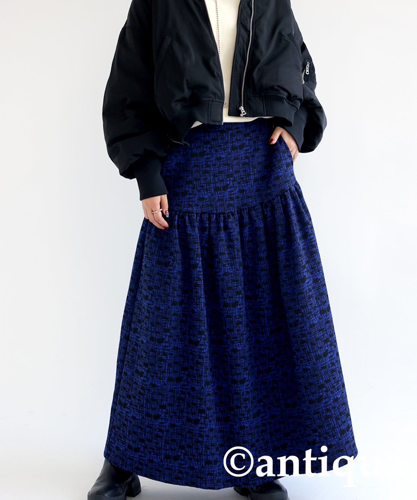 Jacquard Flare Skirt Ladies