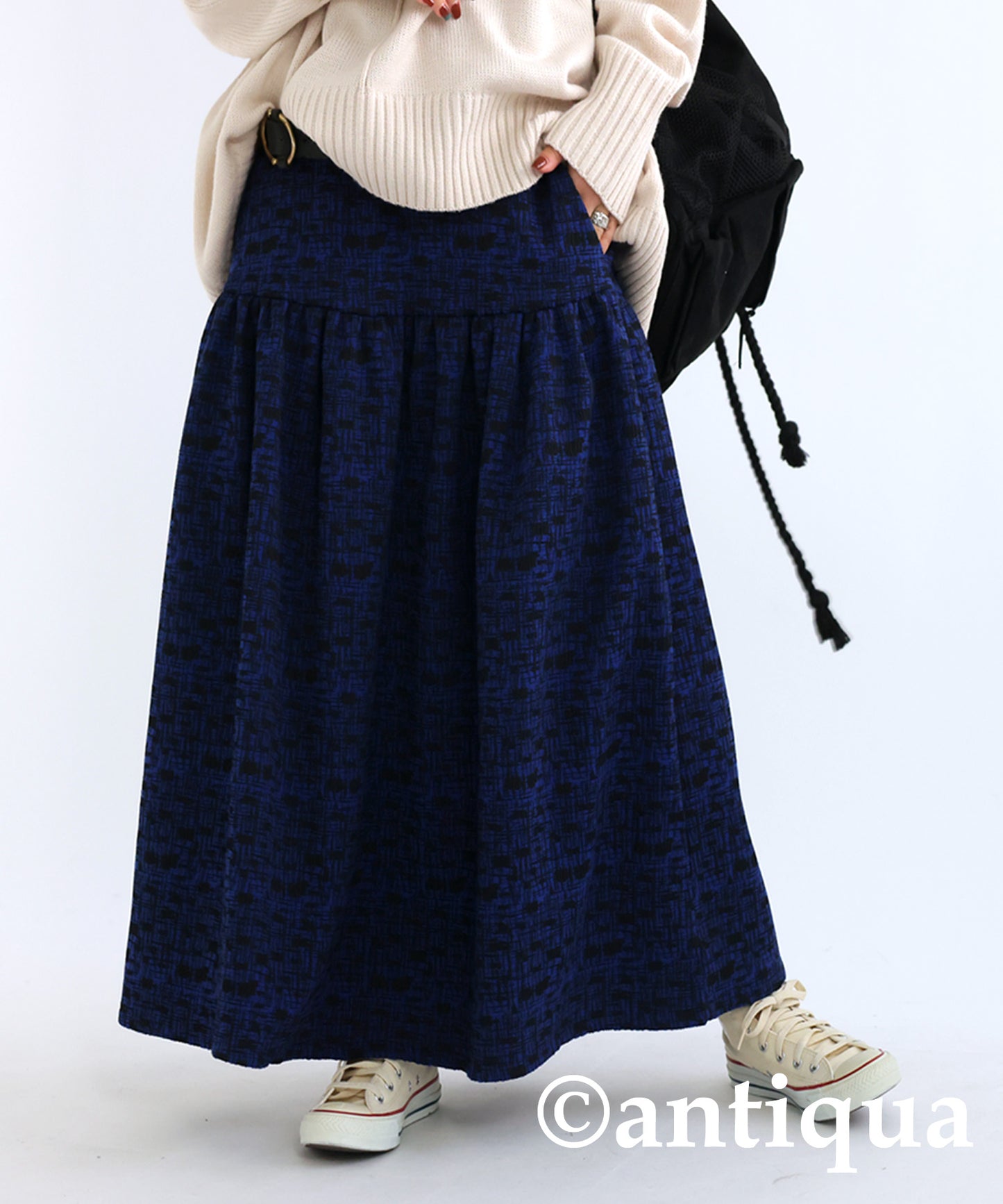 Jacquard Flare Skirt Ladies