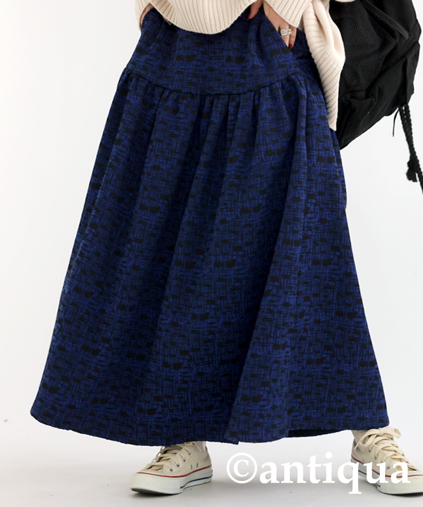 Jacquard Flare Skirt Ladies