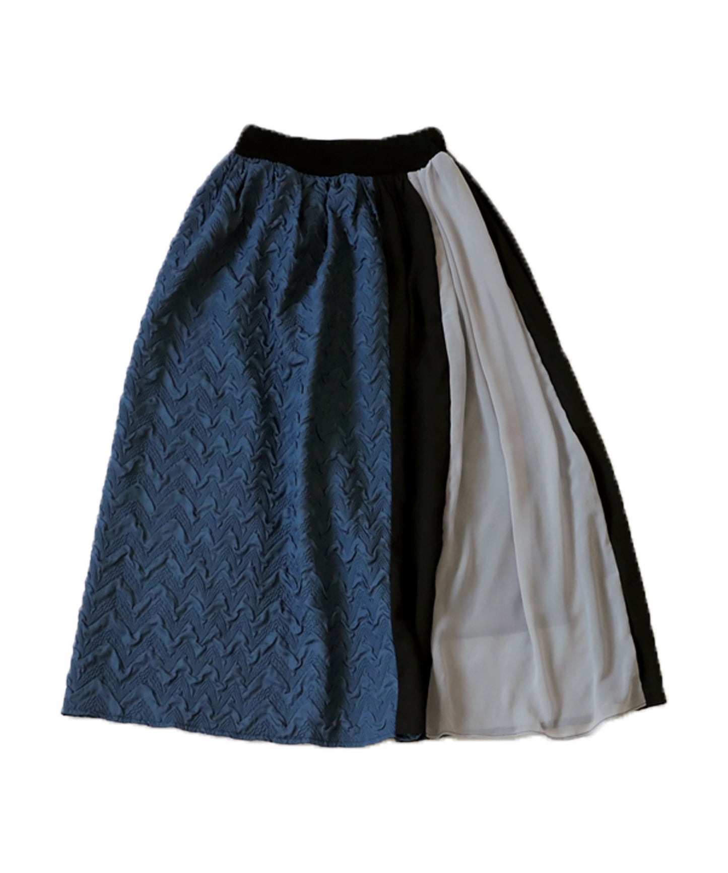 Pattern switching Ladies Long Skirt