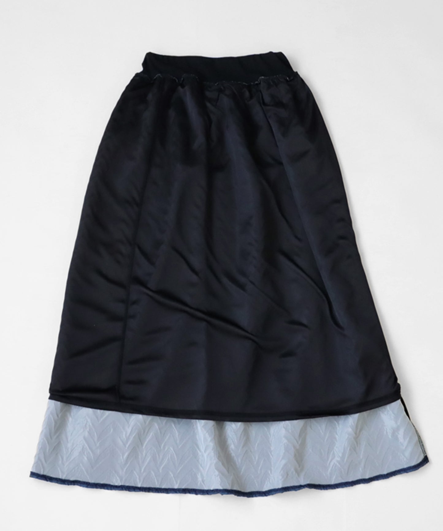 Pattern switching Ladies Long Skirt