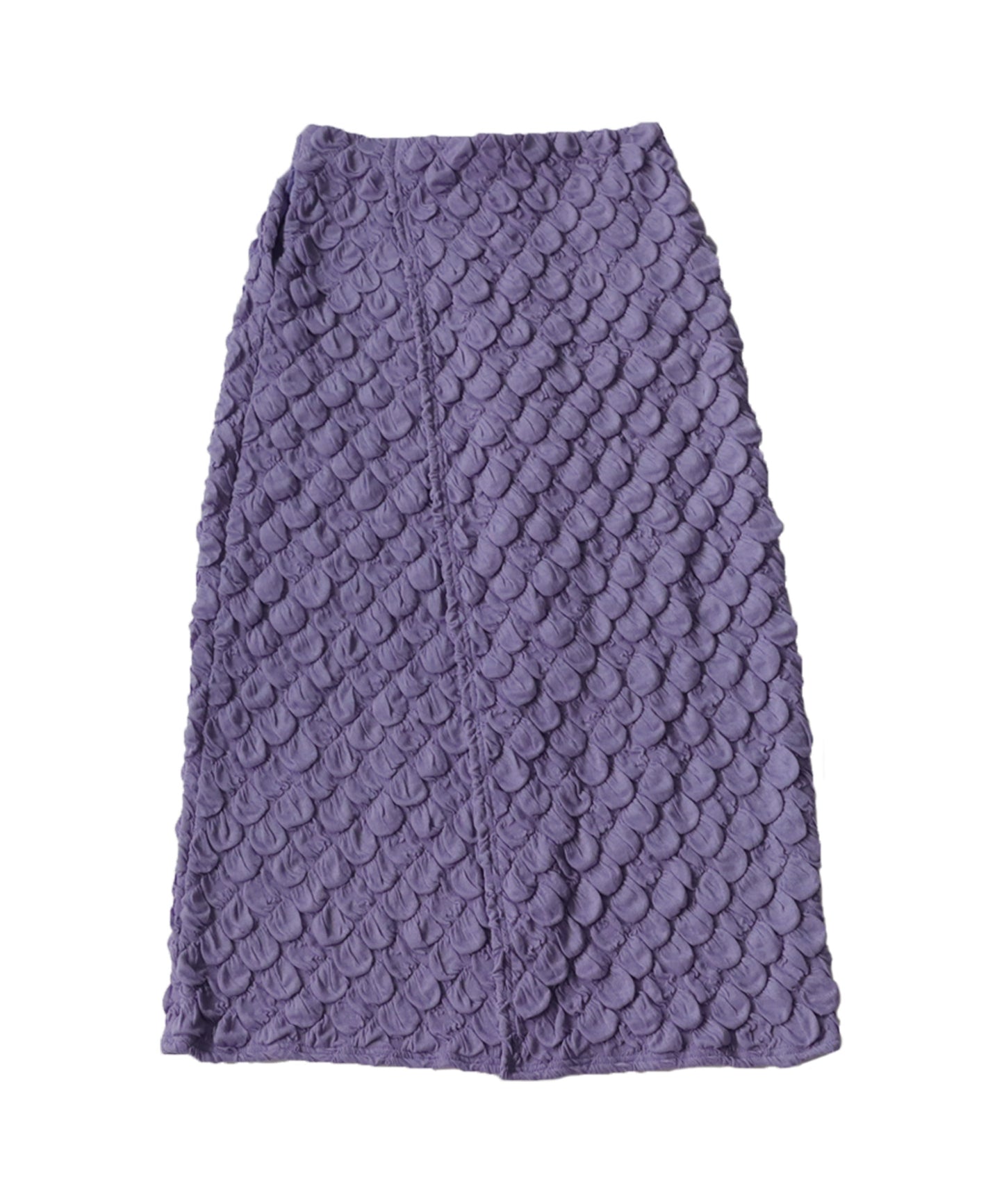Puffy Jacquard Ladies Slit Long Skirt