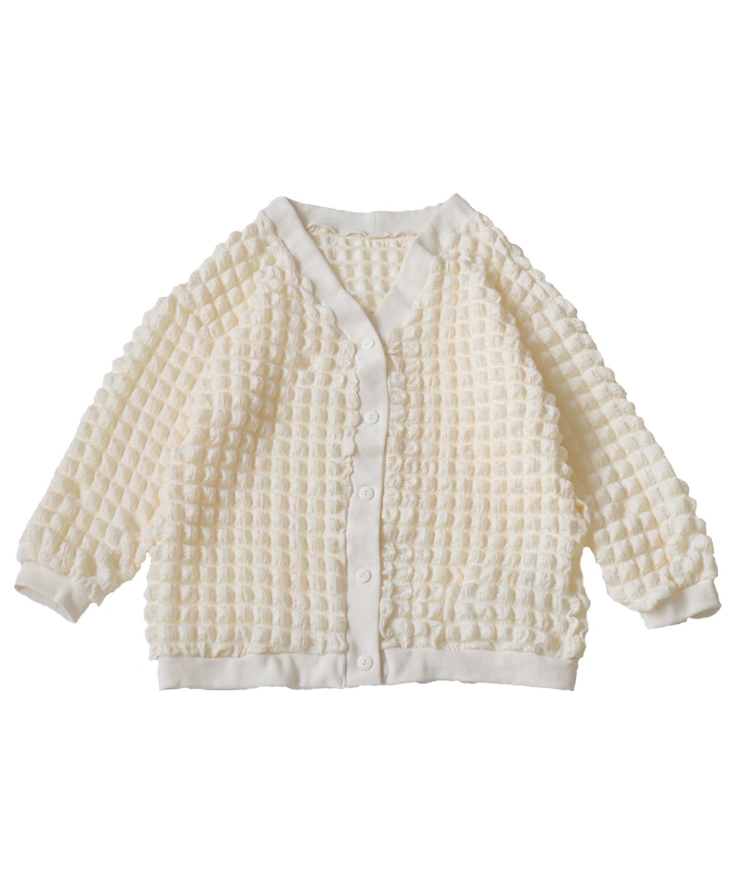 Embossed Ladies bubble cardigan