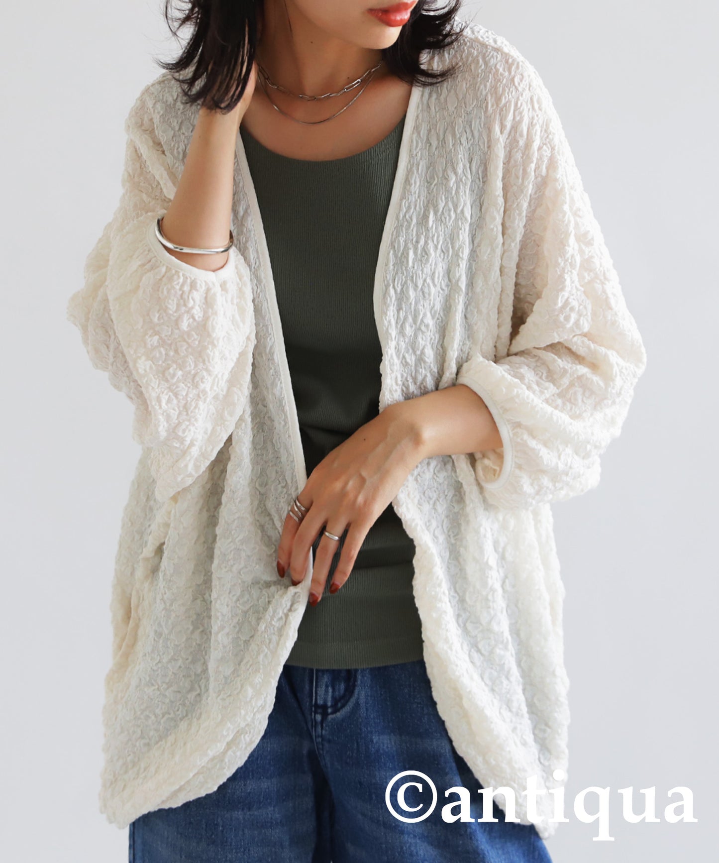 Pocopoco dolman cardigan Ladies