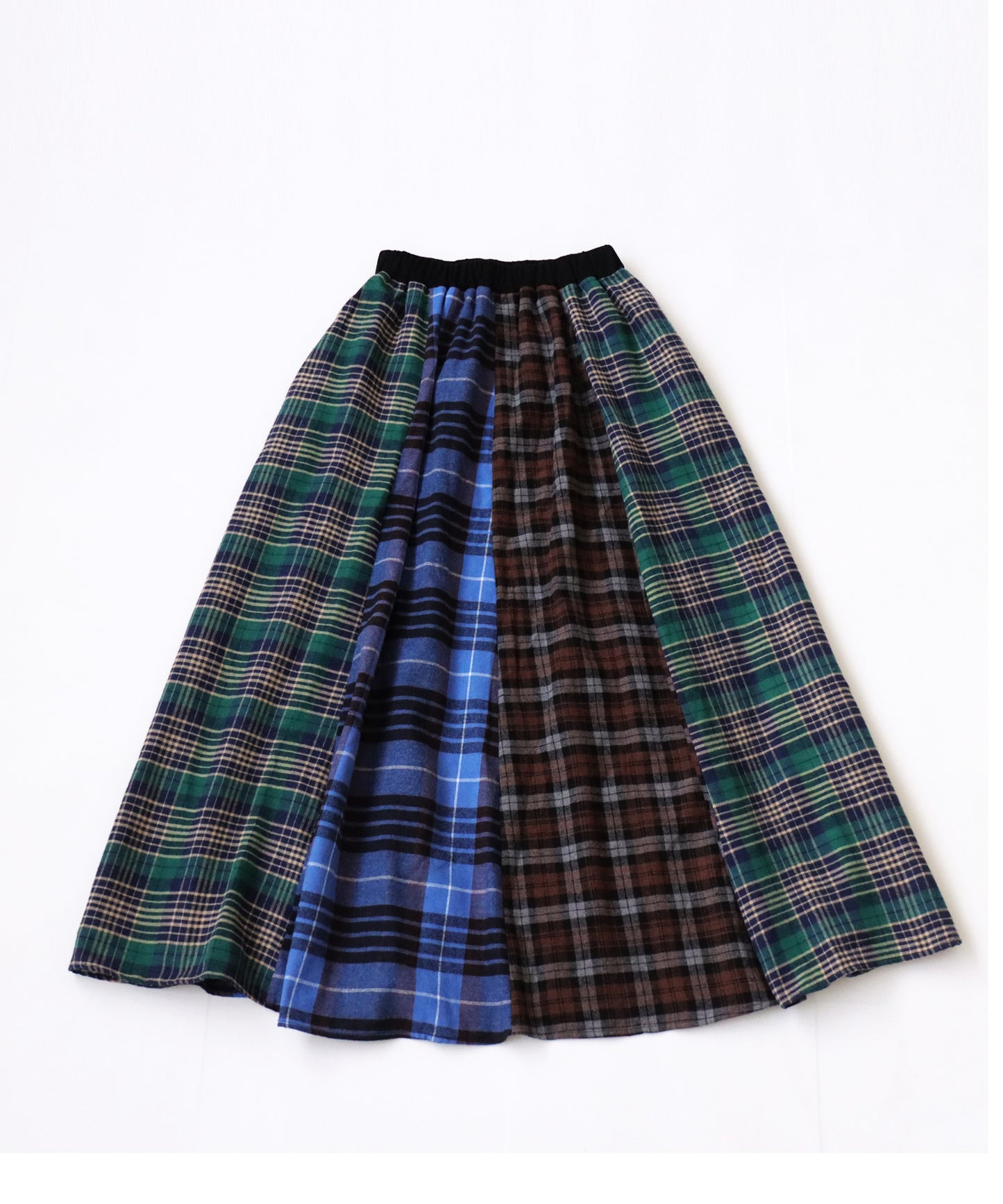 Check pattern flare skirt Ladies