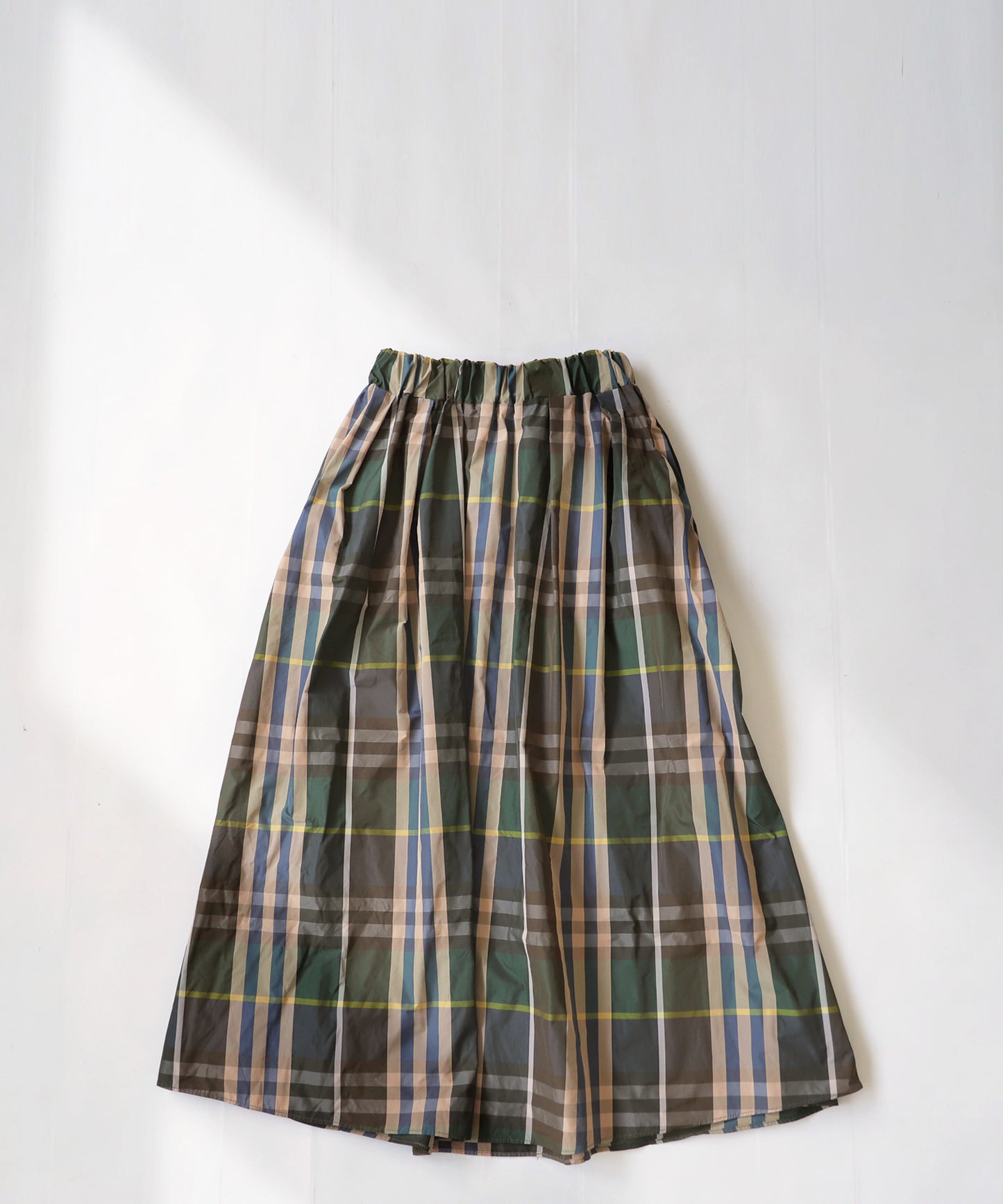 Flare Ladies Long Plaid skirt