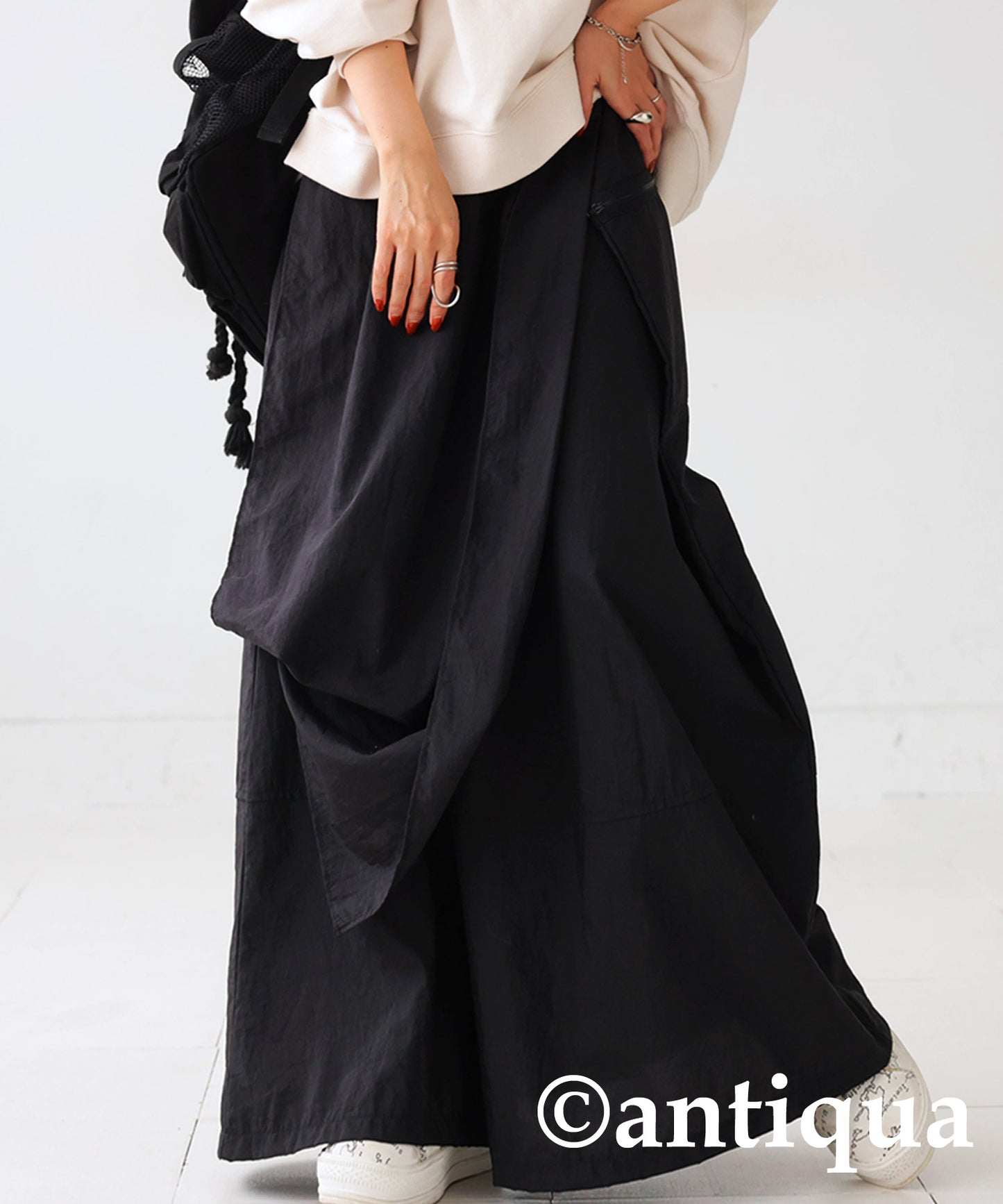 Drape Design Skirt Ladies