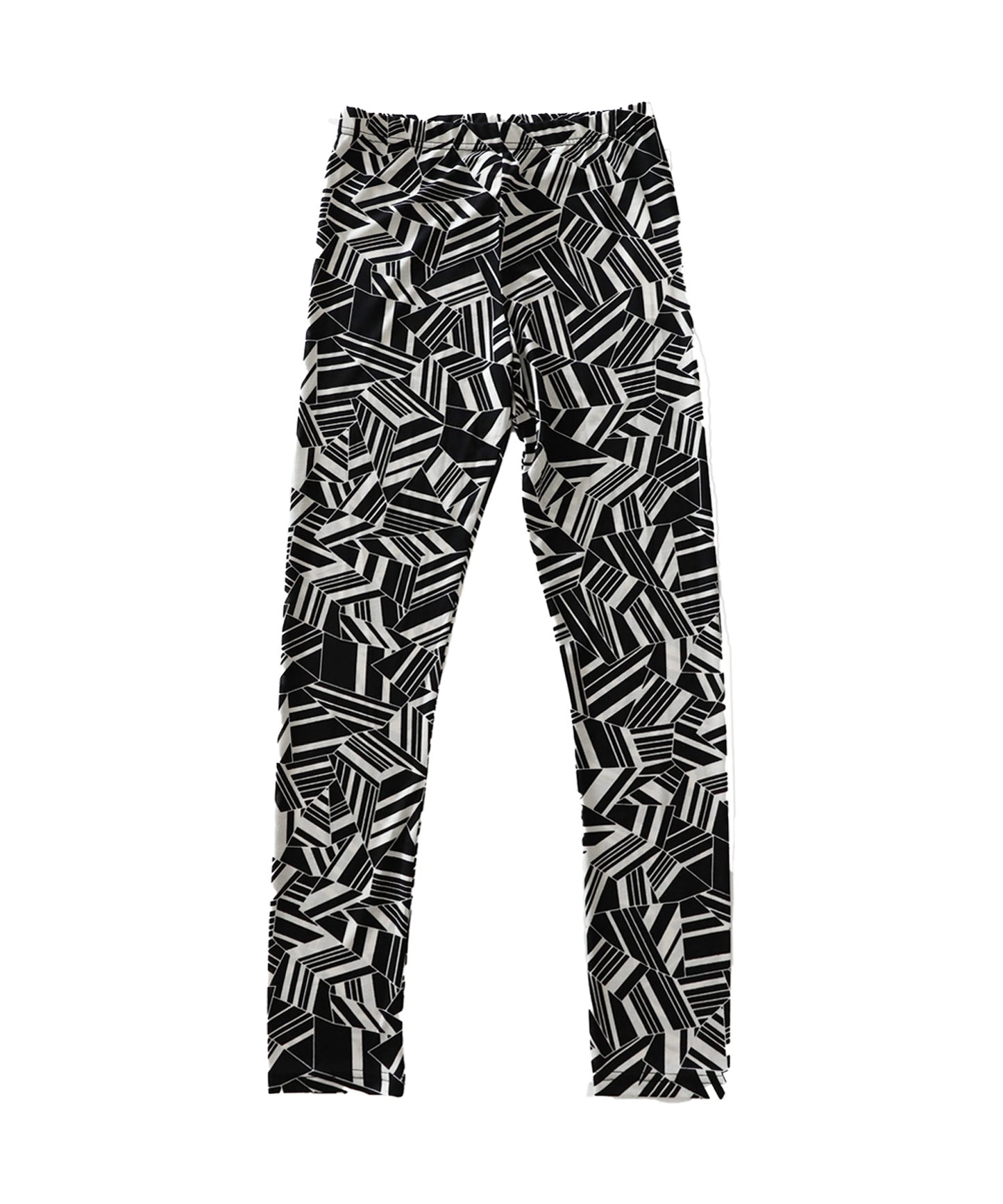 Ladies Full-length Leggings Geometric Pattern Thin fabric