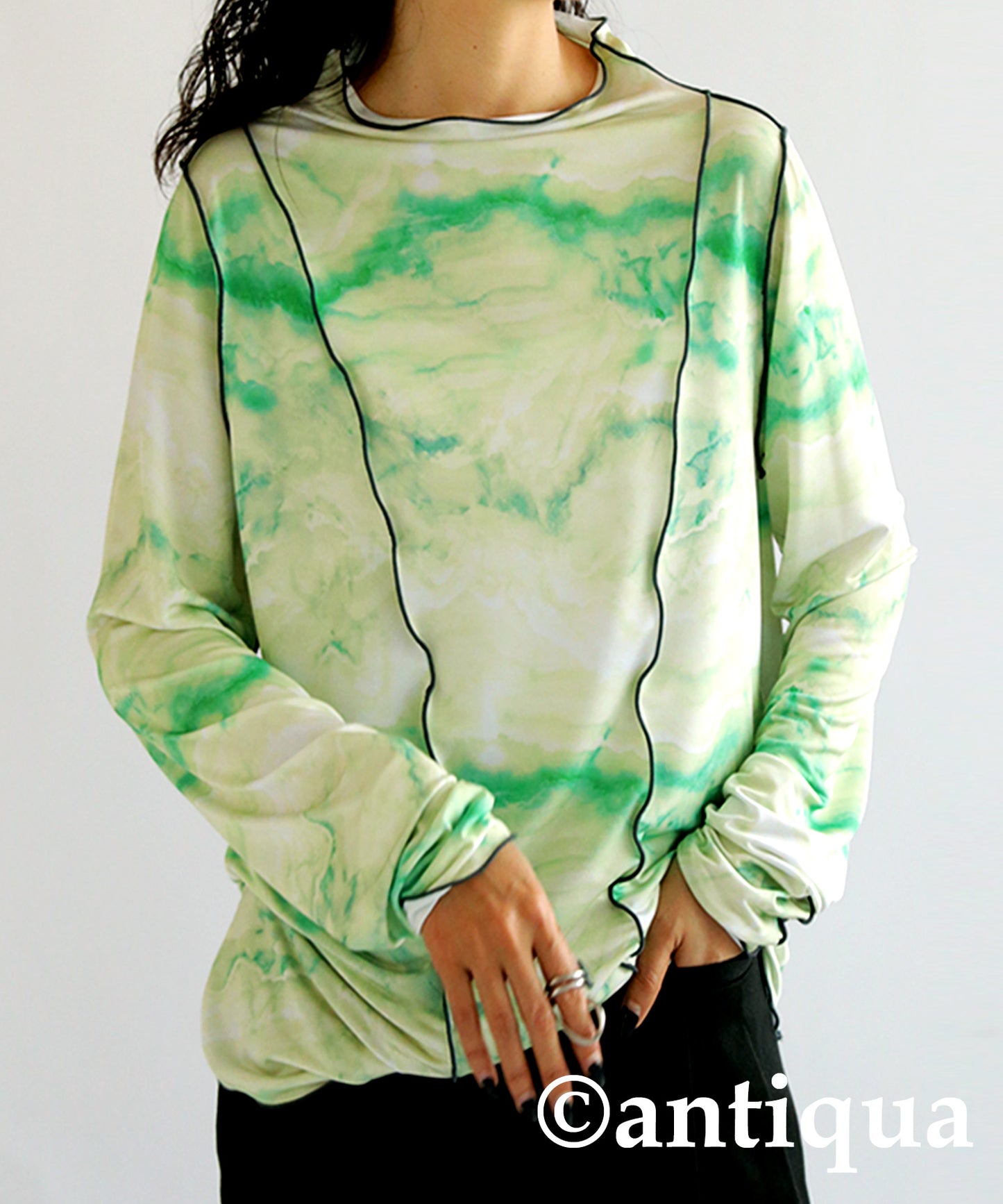 Marble Pattern Mellow Tops Ladies