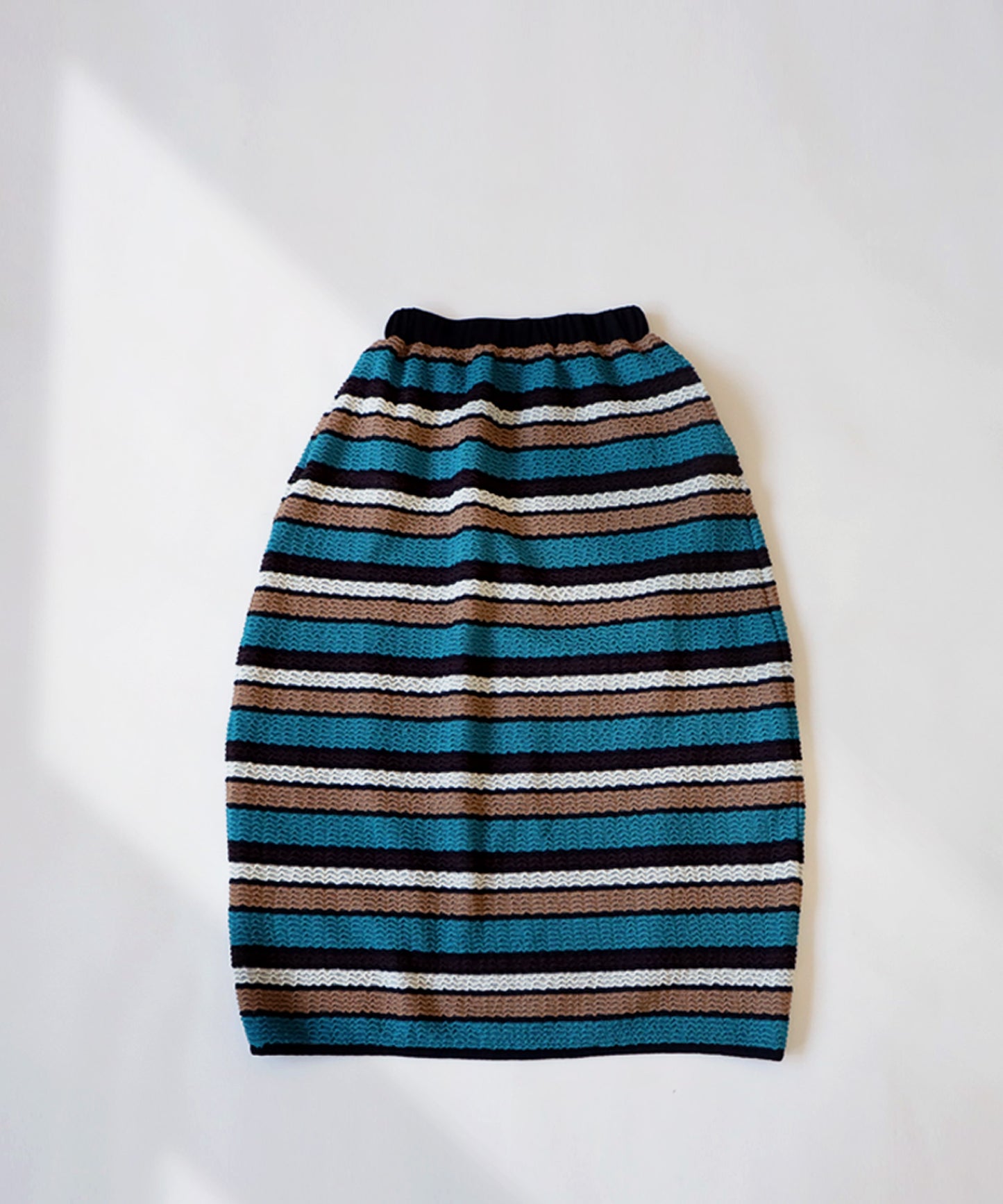 Colorful border knit skirt Ladies