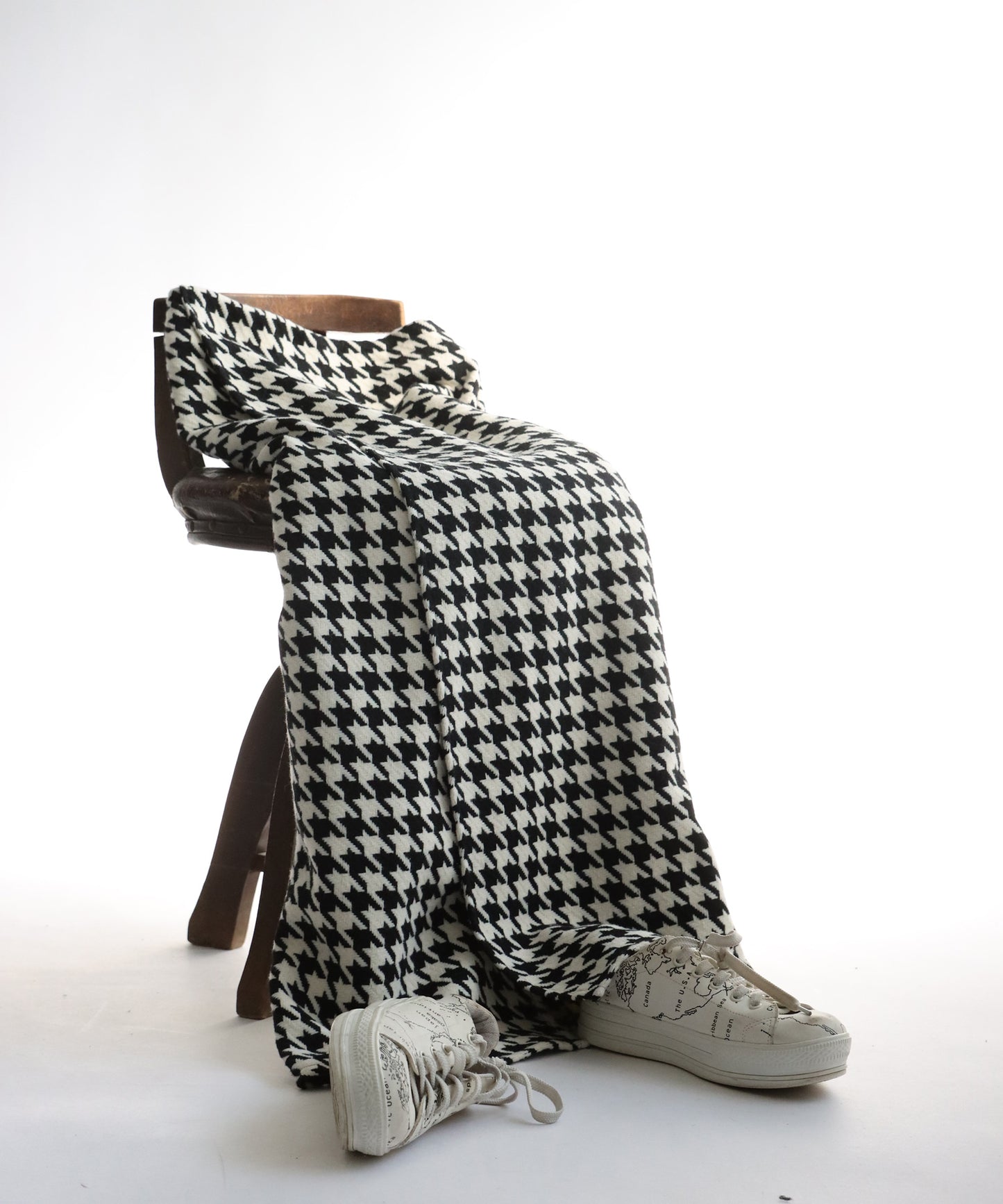 CHIDORI (Houndstooth) Wrap Skirt Ladies