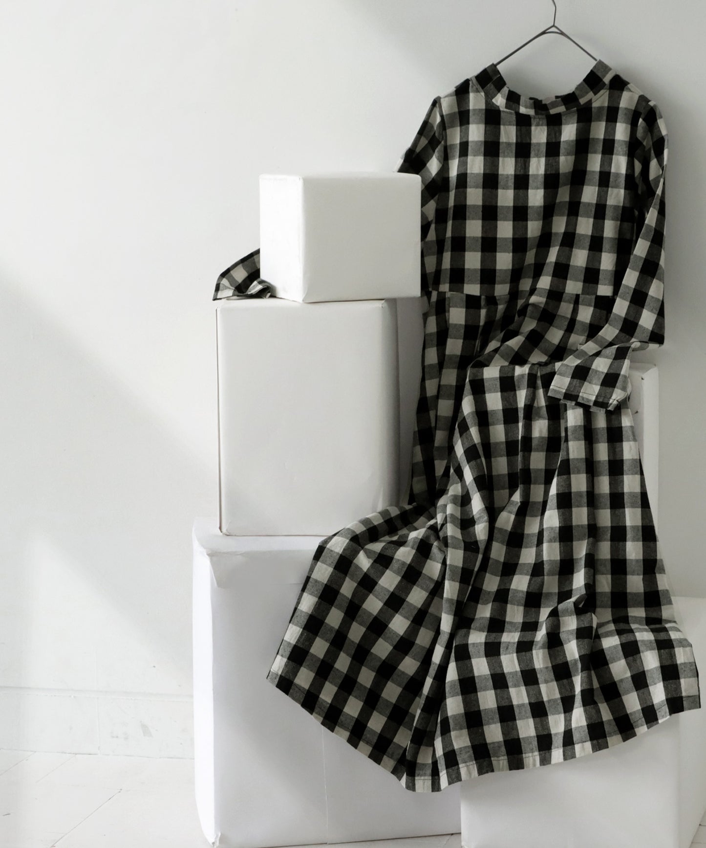 Black Checked Dress Ladies