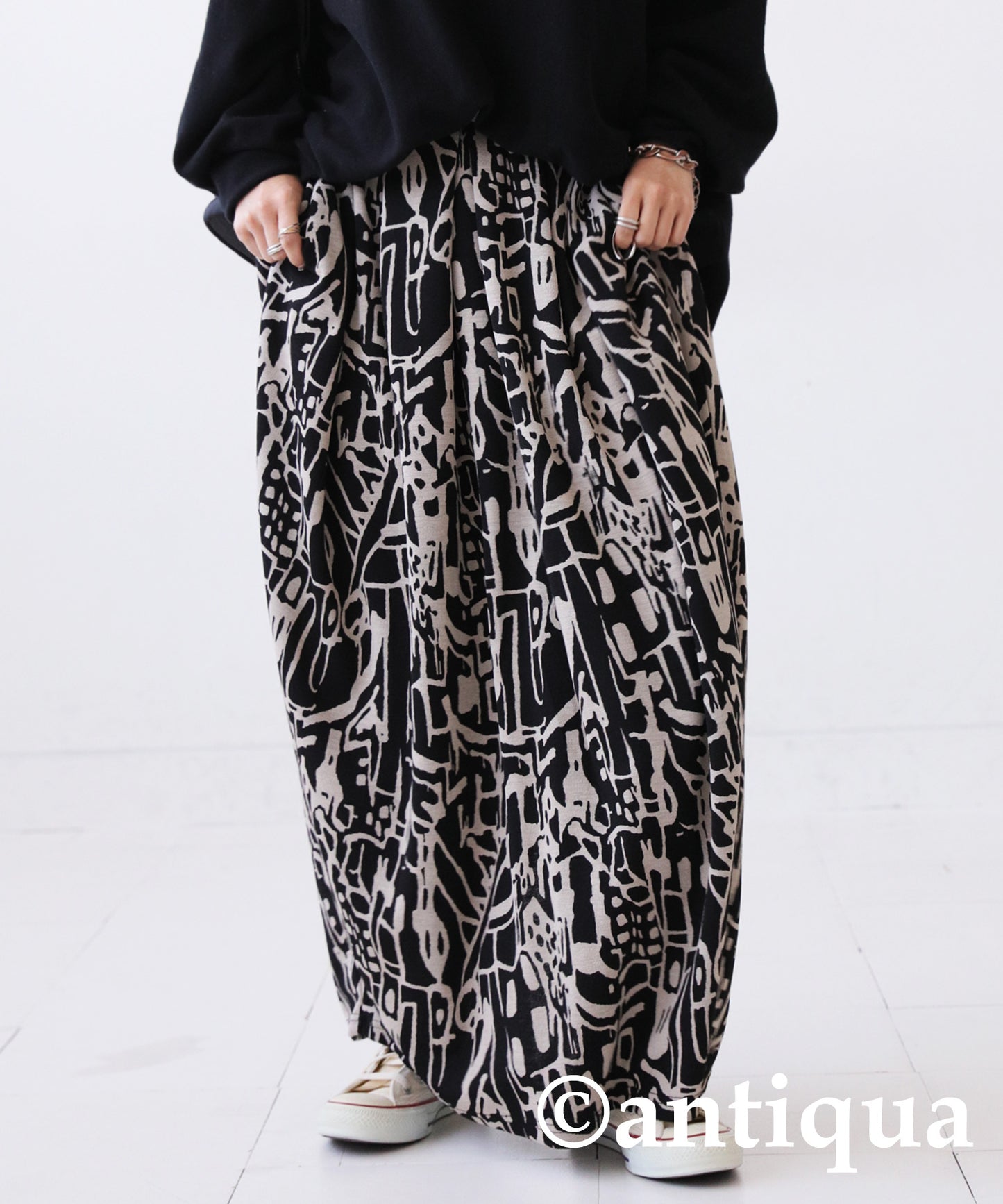 Oriental Pattern Skirt Ladies